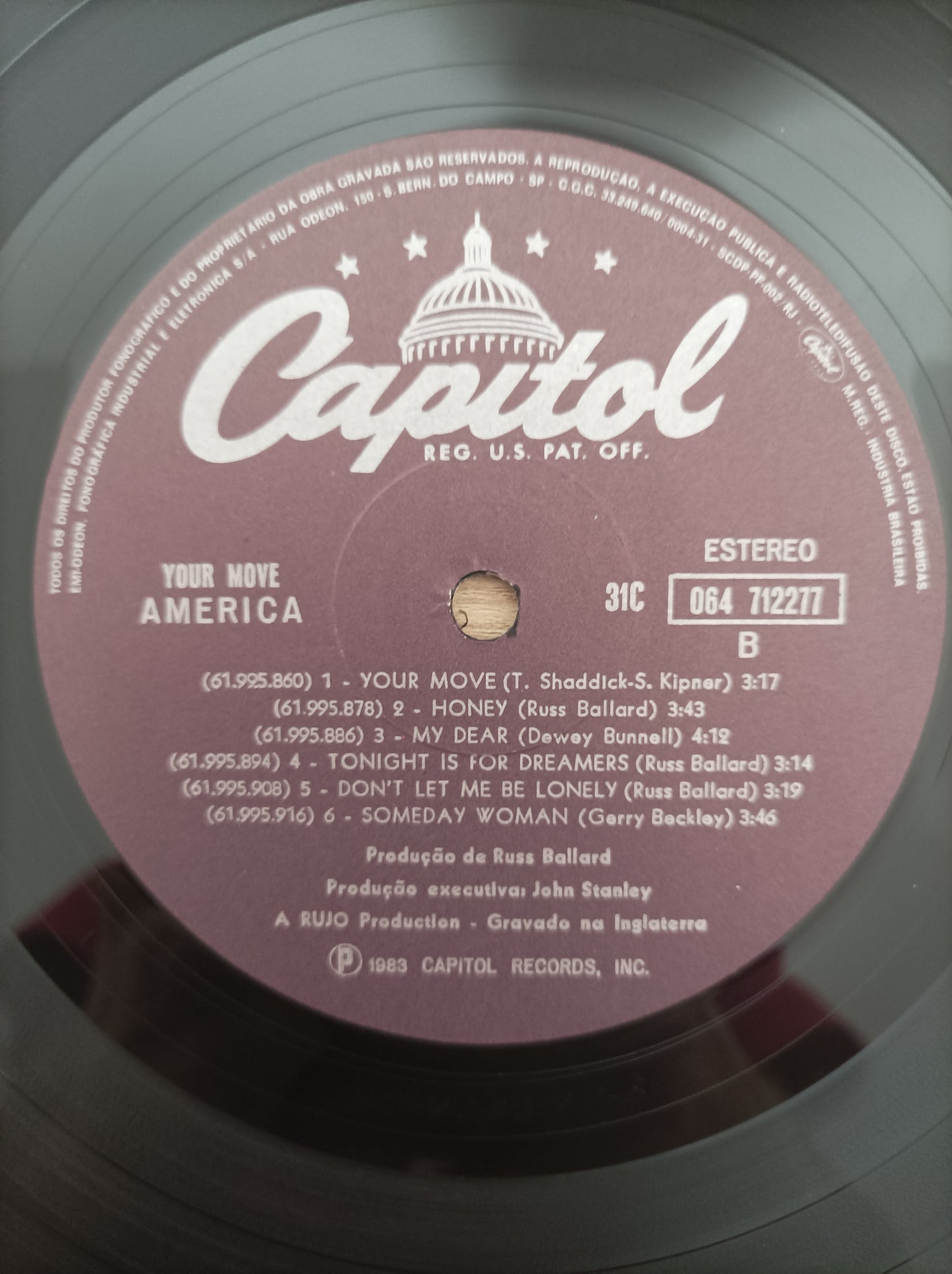 Lp Vinil America Your Move