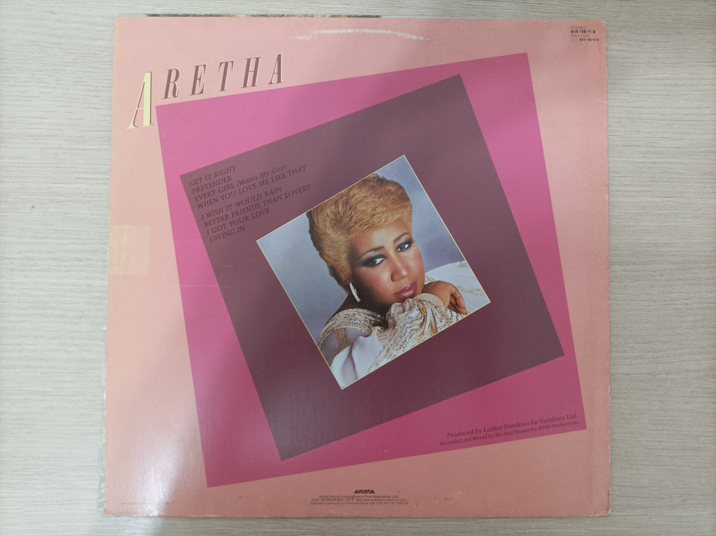 Lp Vinil Aretha Get it Right