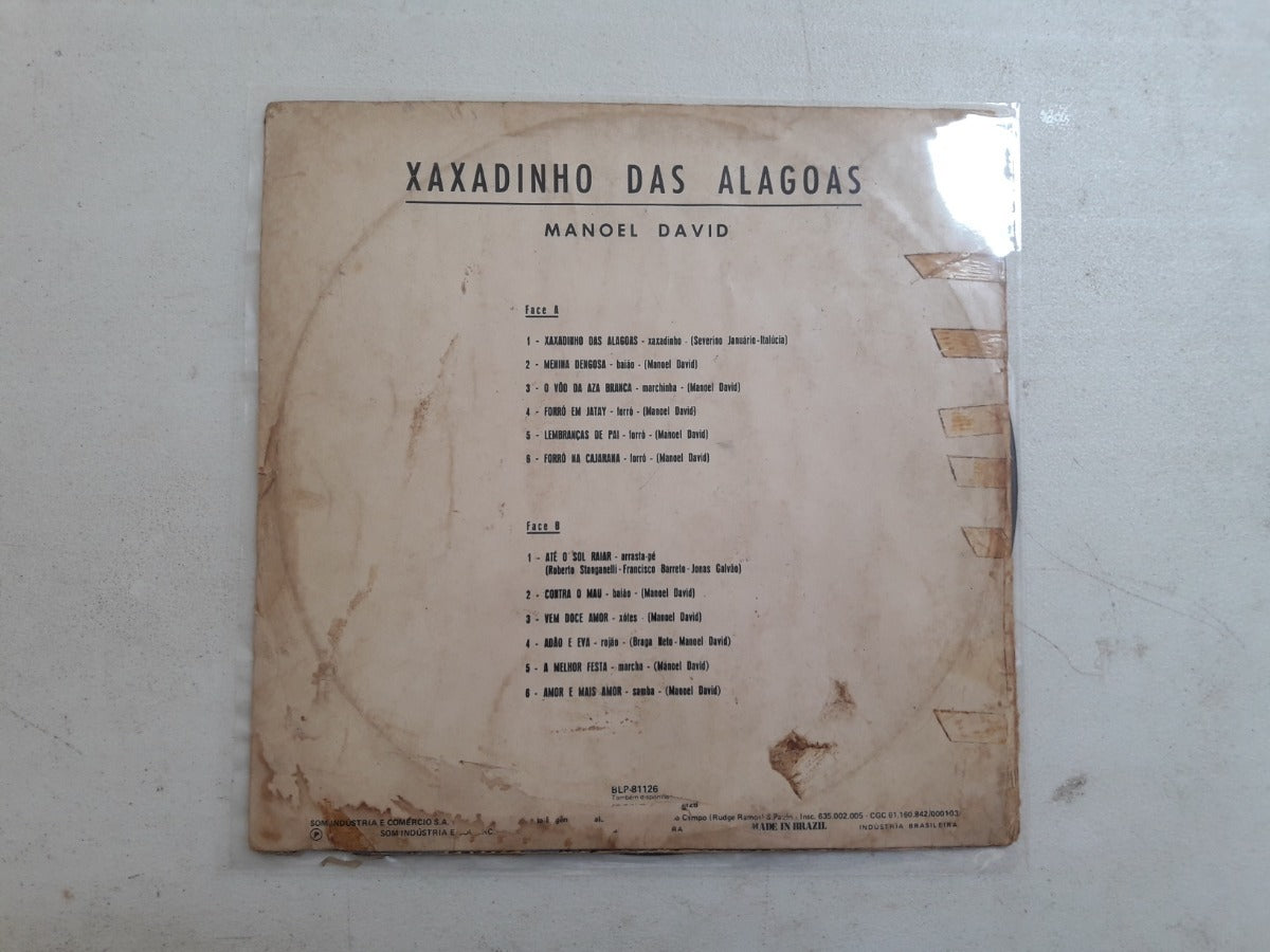 Lp Vinil Manoel David Xaxadinho Das Alagoas