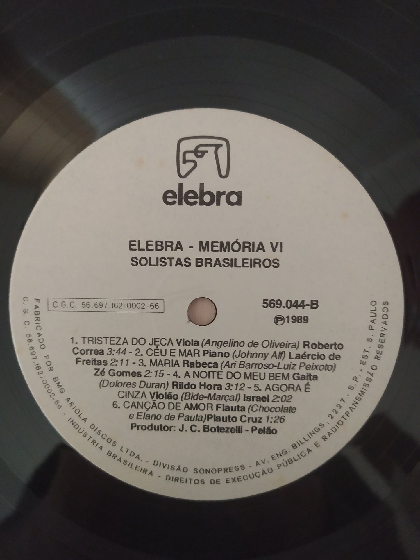 Lp Vinil Elebra Memória 6