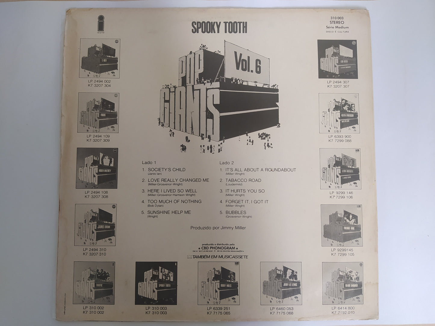 Lp Vinil Spooky Tooth Pop Giants Vol. 6