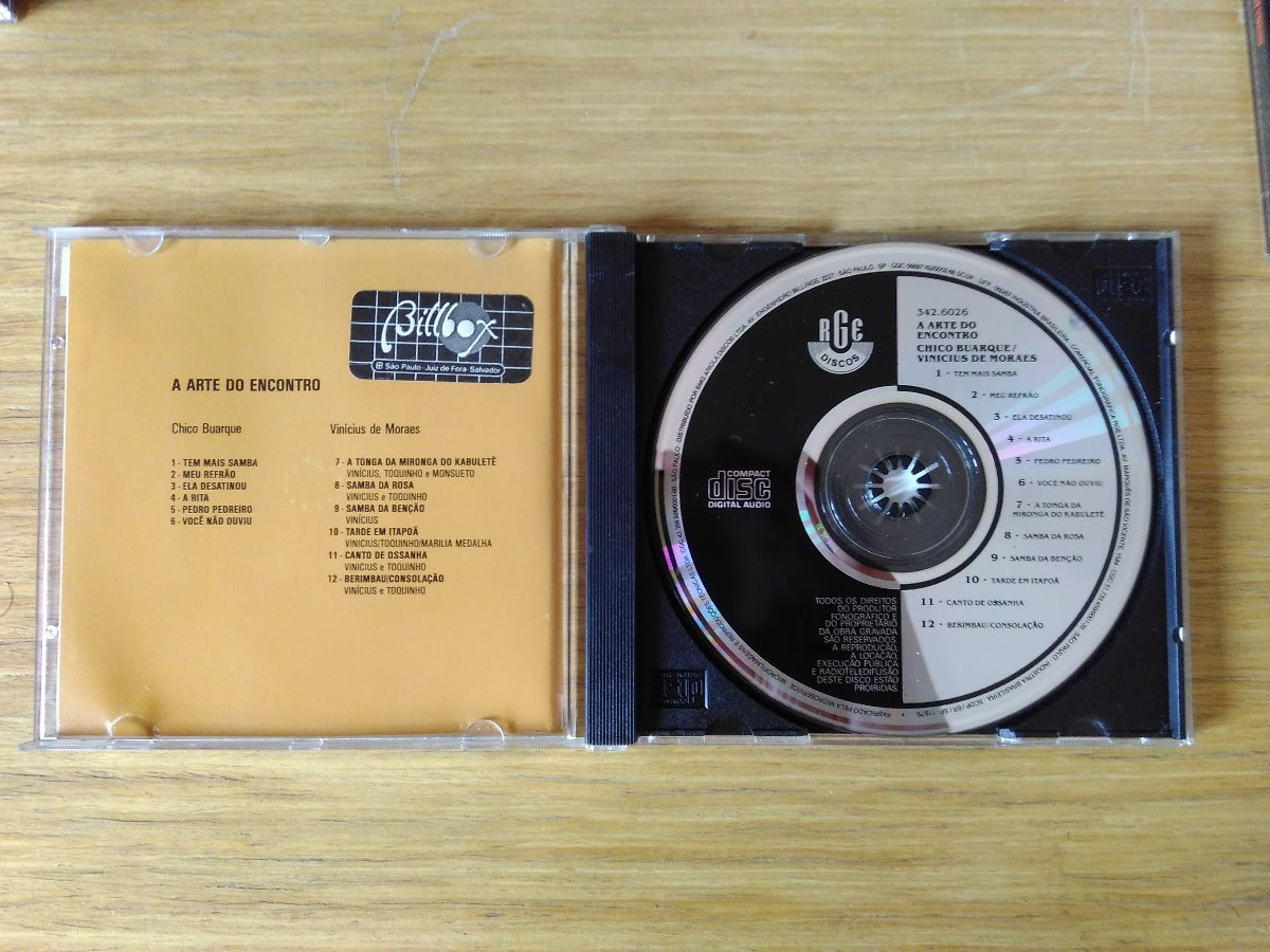Cd Chico Buarque Vinicius De Moraes Arte Encontro