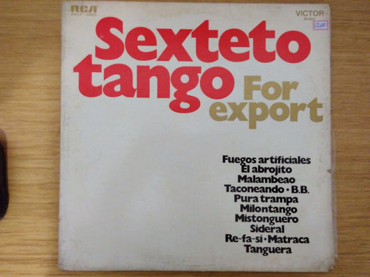 Lp Vinil Sexteto Tango For Export