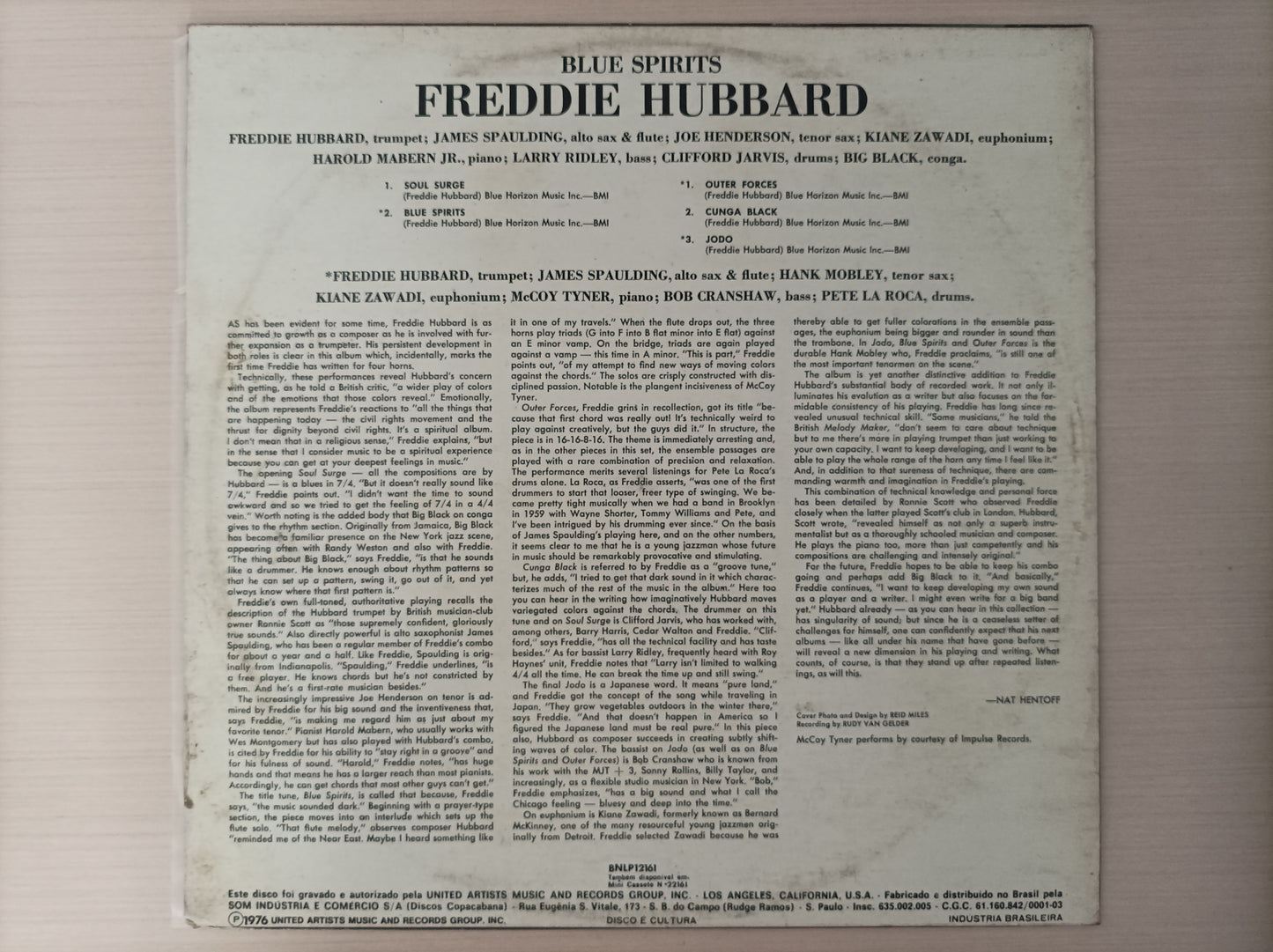 Lp Vinil Freddie Hubbard Blue Spirits