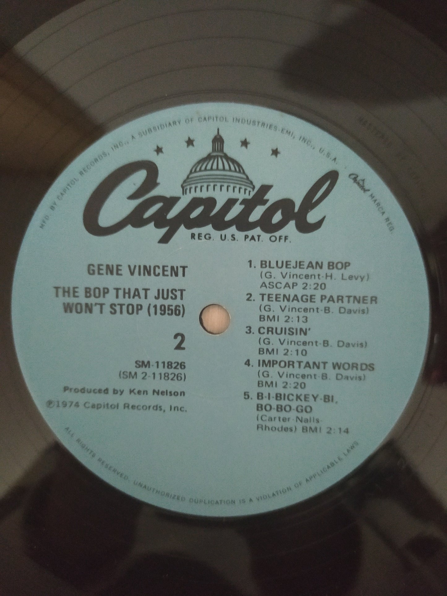 Lp Vinil Gene Vincent The Bop That Just Won't Stop Importado
