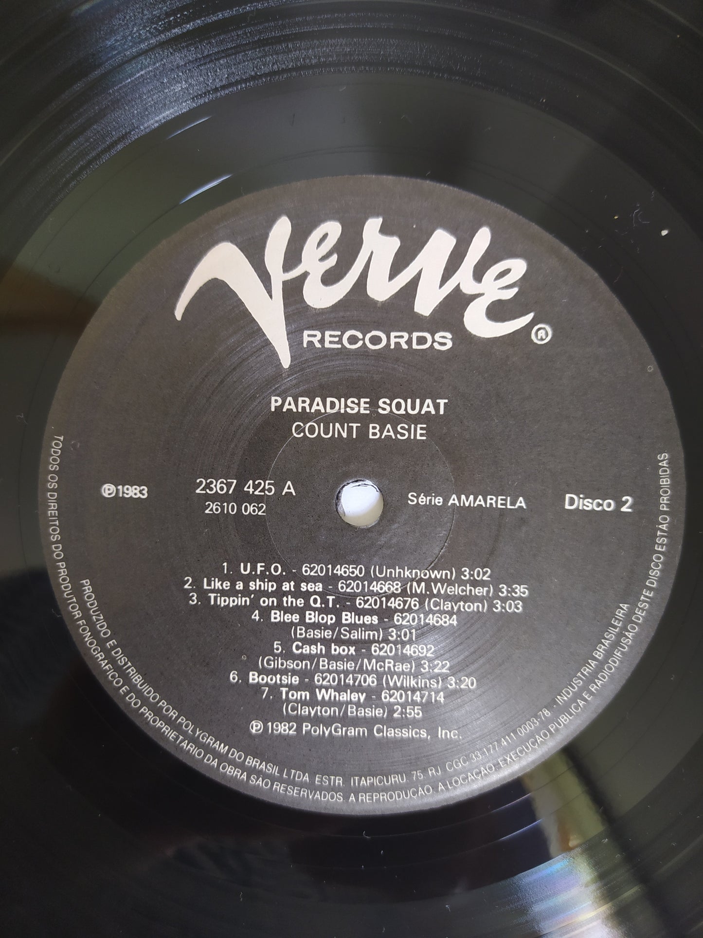 Lp Vinil Count Basie Paradise Squat Duplo