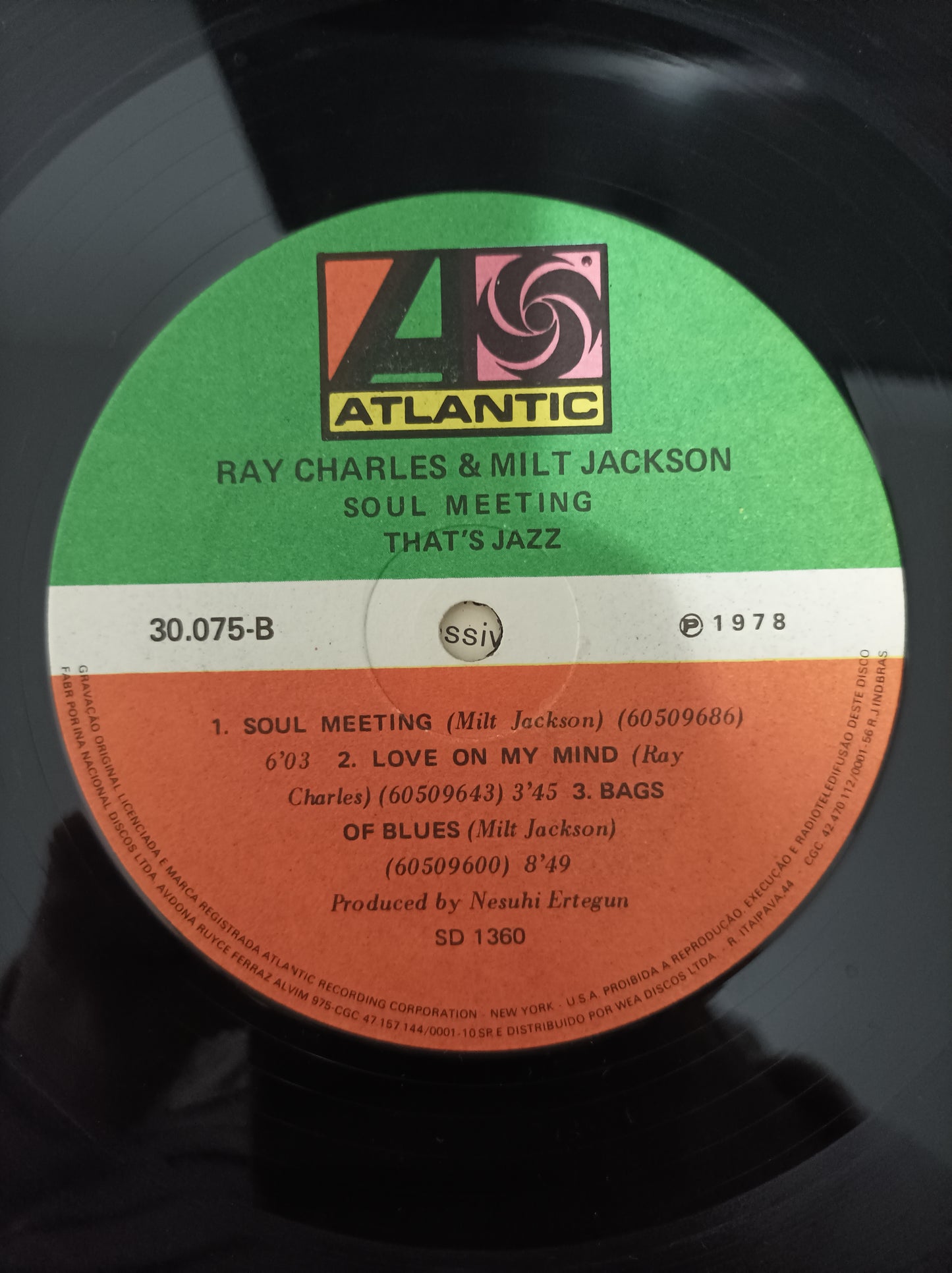 Lp Vinil Ray Charles & Milt Jackson Soul Meeting Com encarte