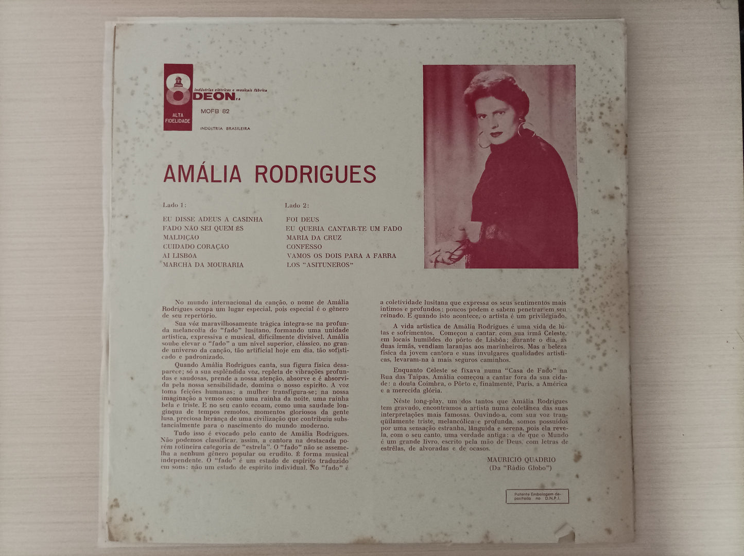 Lp Vinil Amália Rodrigues 1960