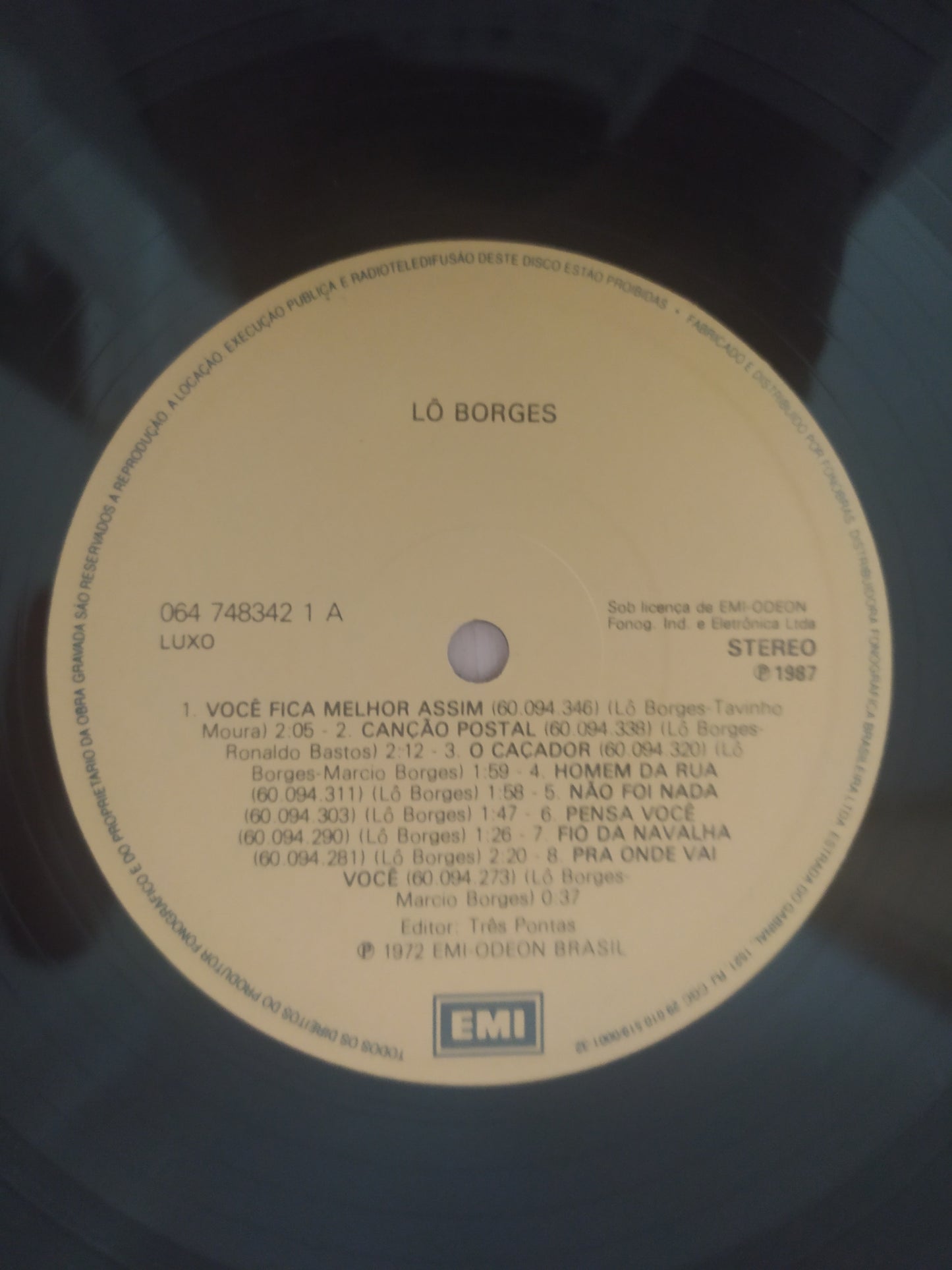 Lp Vinil Lô Borges 1972 Tênis