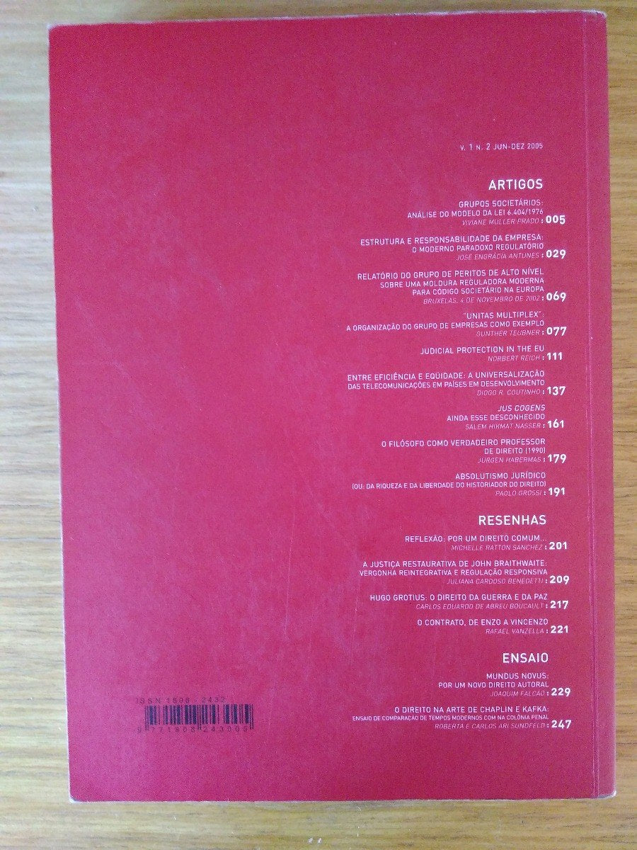 Livro Revista Direito Gv 2