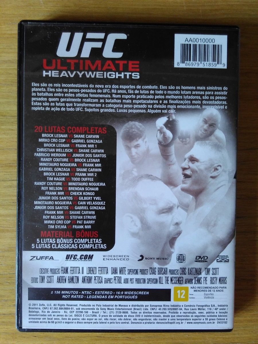 DVD - UFC Ultimate Heavyweights