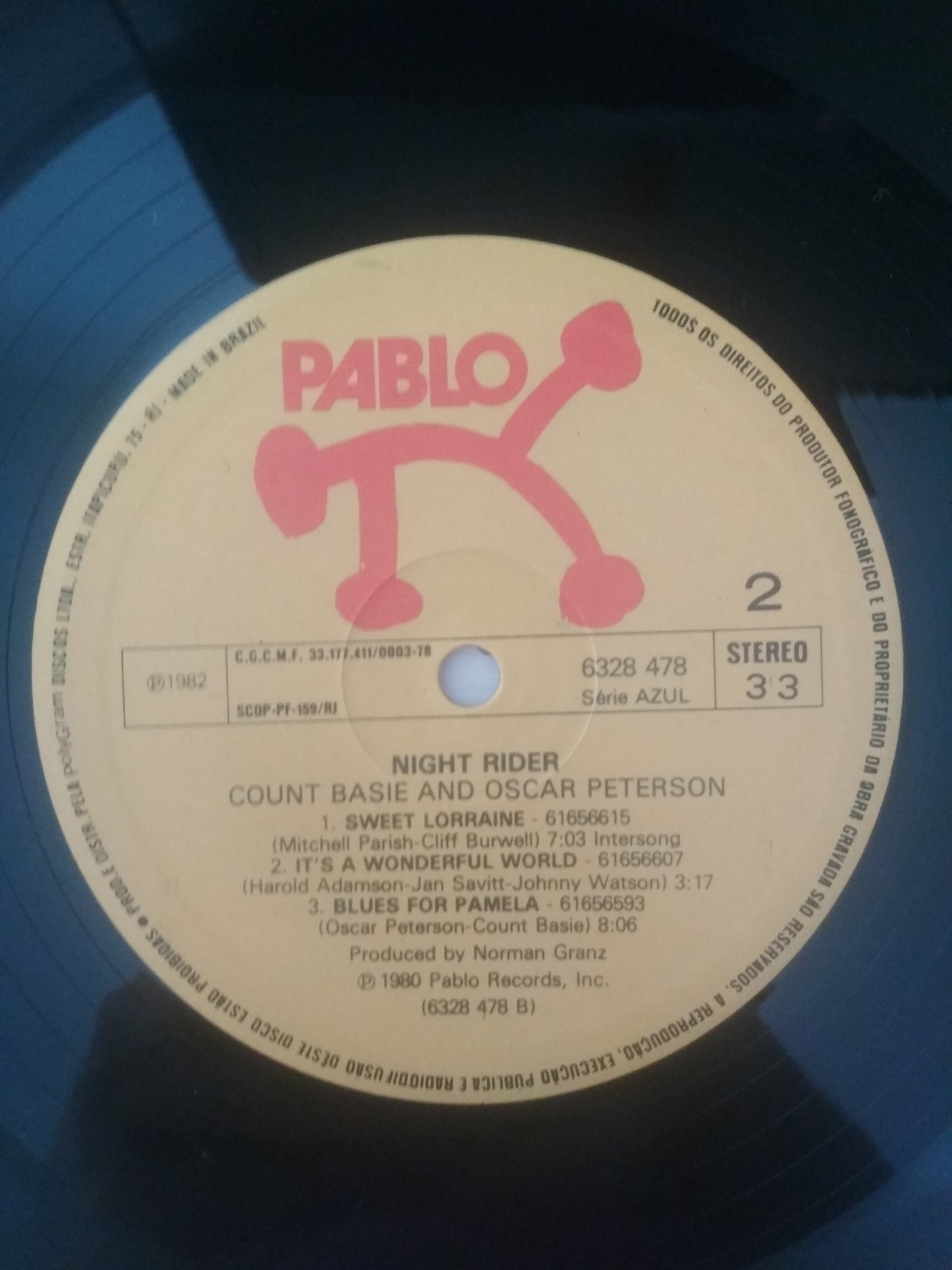 Lp Vinil Count Basie & Oscar Peterson Night Rider