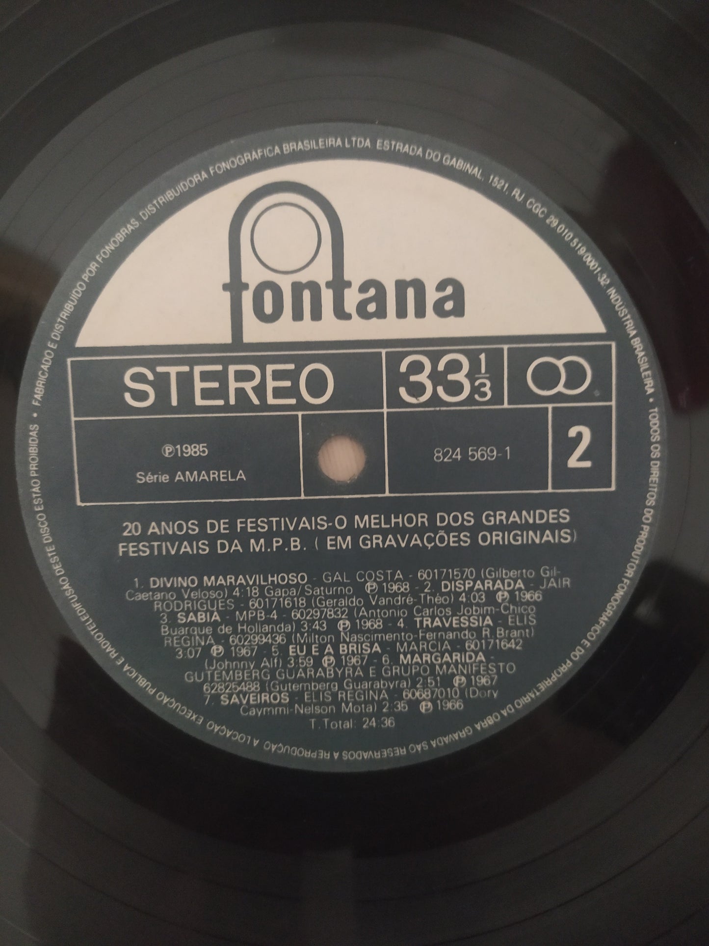 Lp Vinil 20 Anos De Festivais
