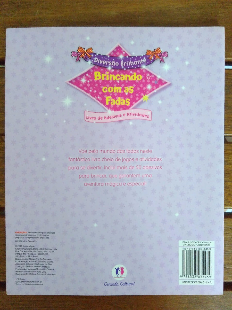Livro Revista Brincando Com As Fadas