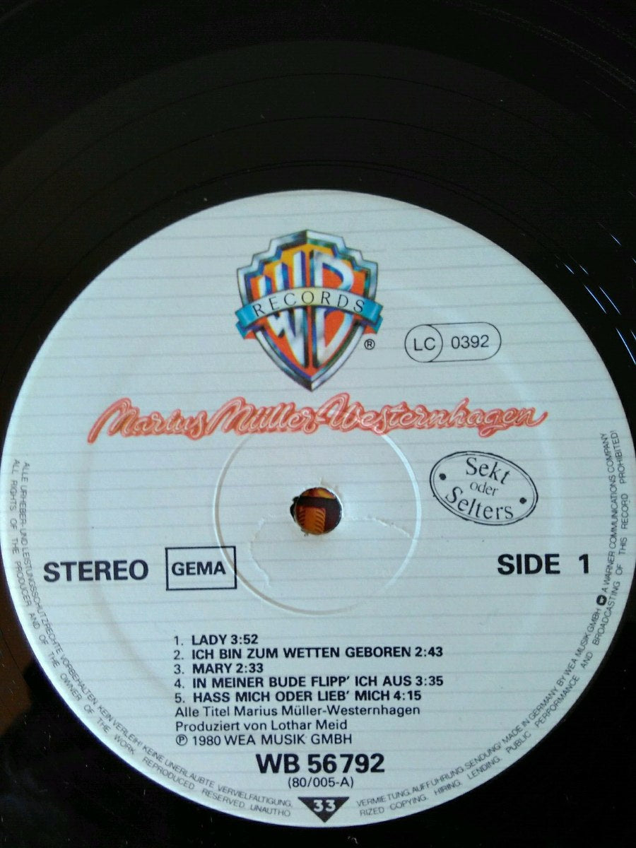 Lp Vinil Marius Muller Westernhagen