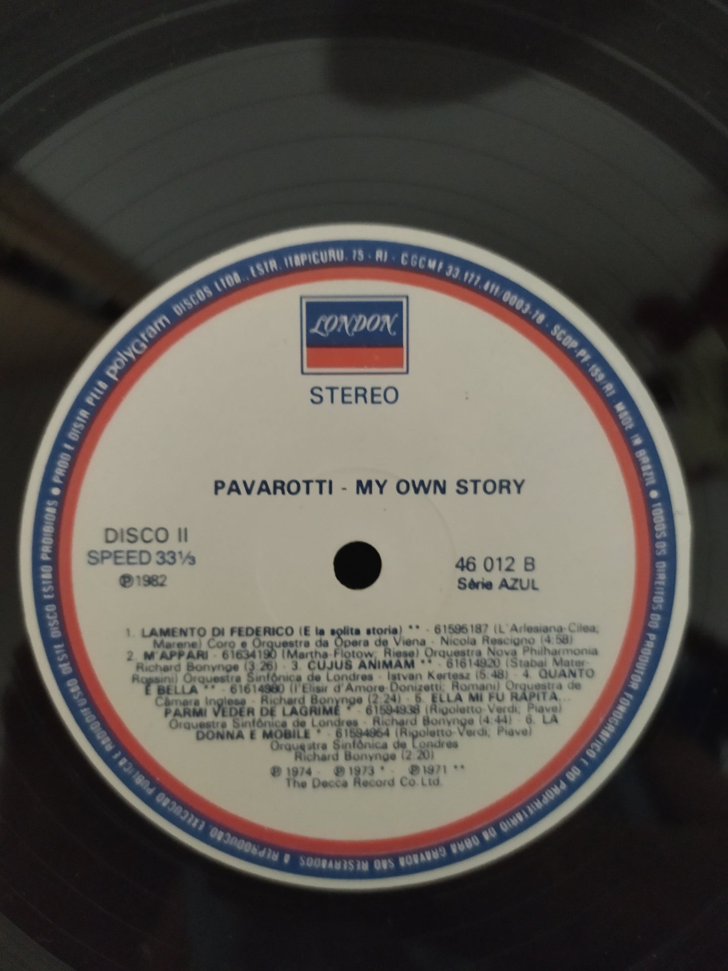 Lp Vinil Luciano Pavarotti My Own Story Duplo
