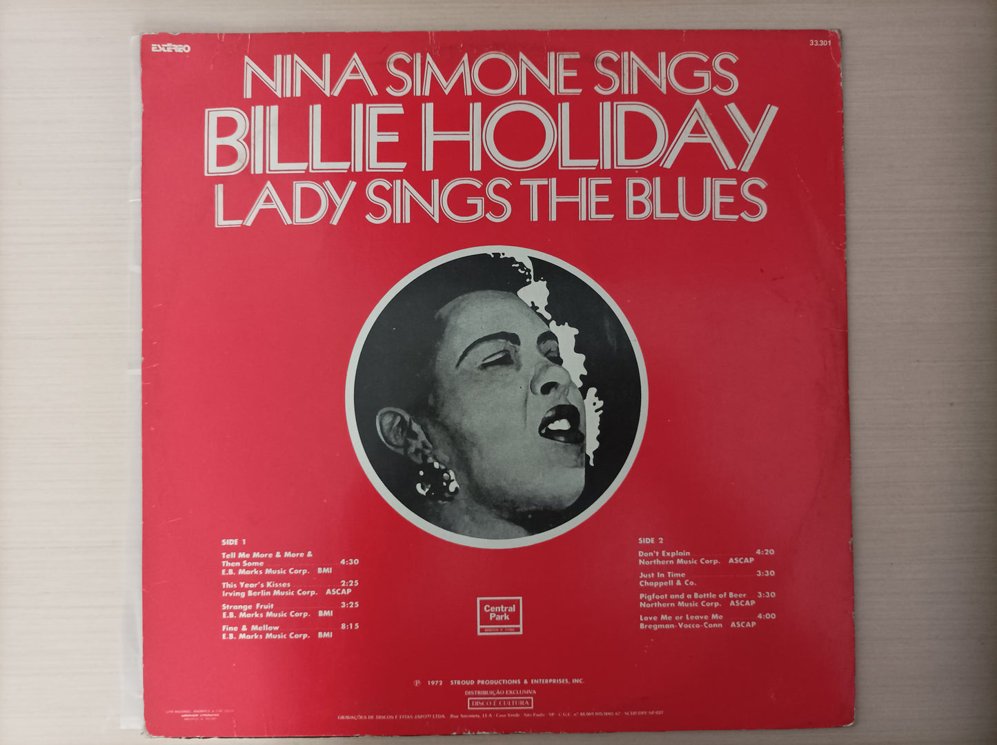 Lp Vinil Nina Simone Lady Sings Billie Holiday