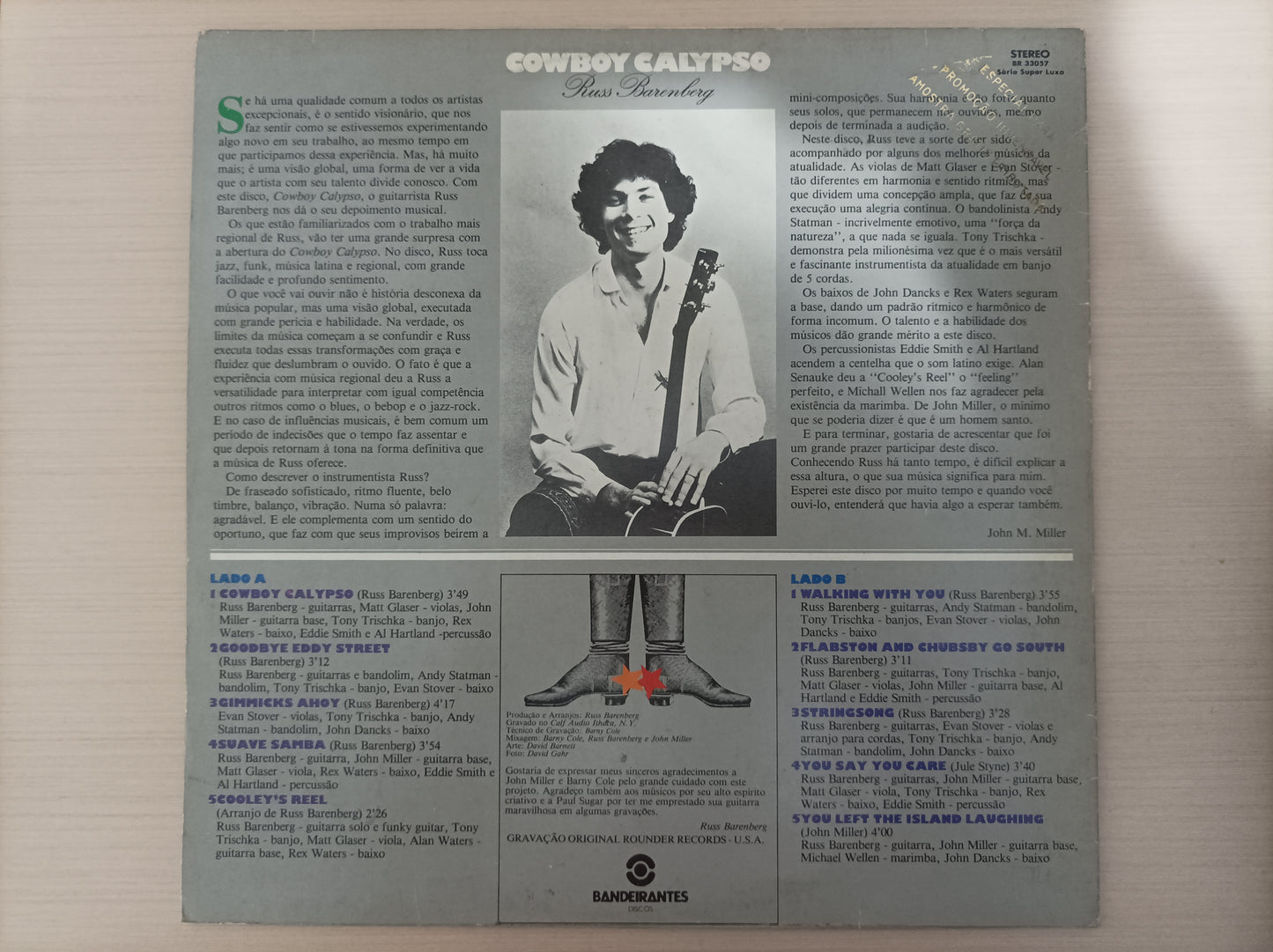 Lp Vinil Russ Barenberg Cowboy Calypso