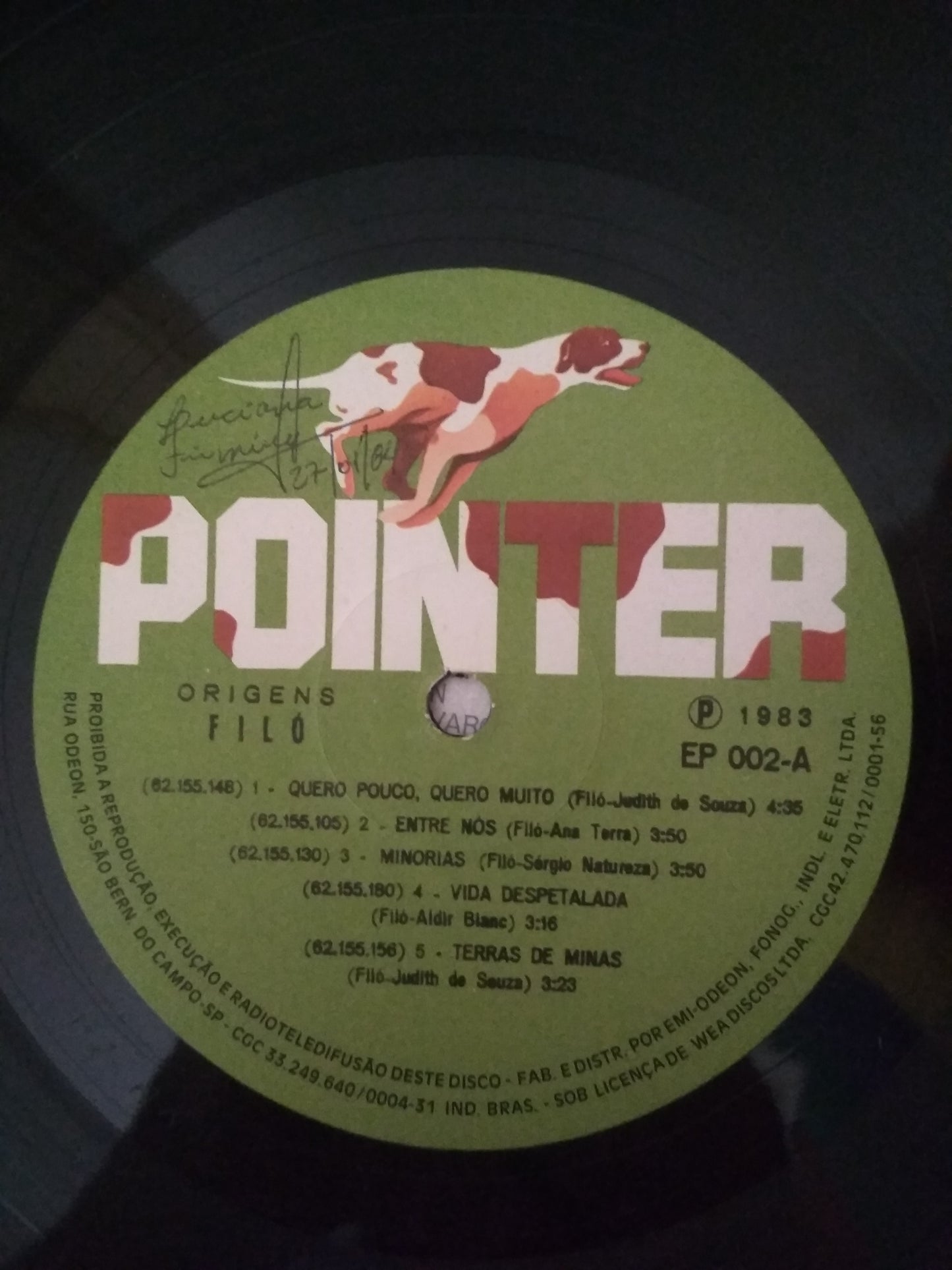 Lp Vinil Filó Origens
