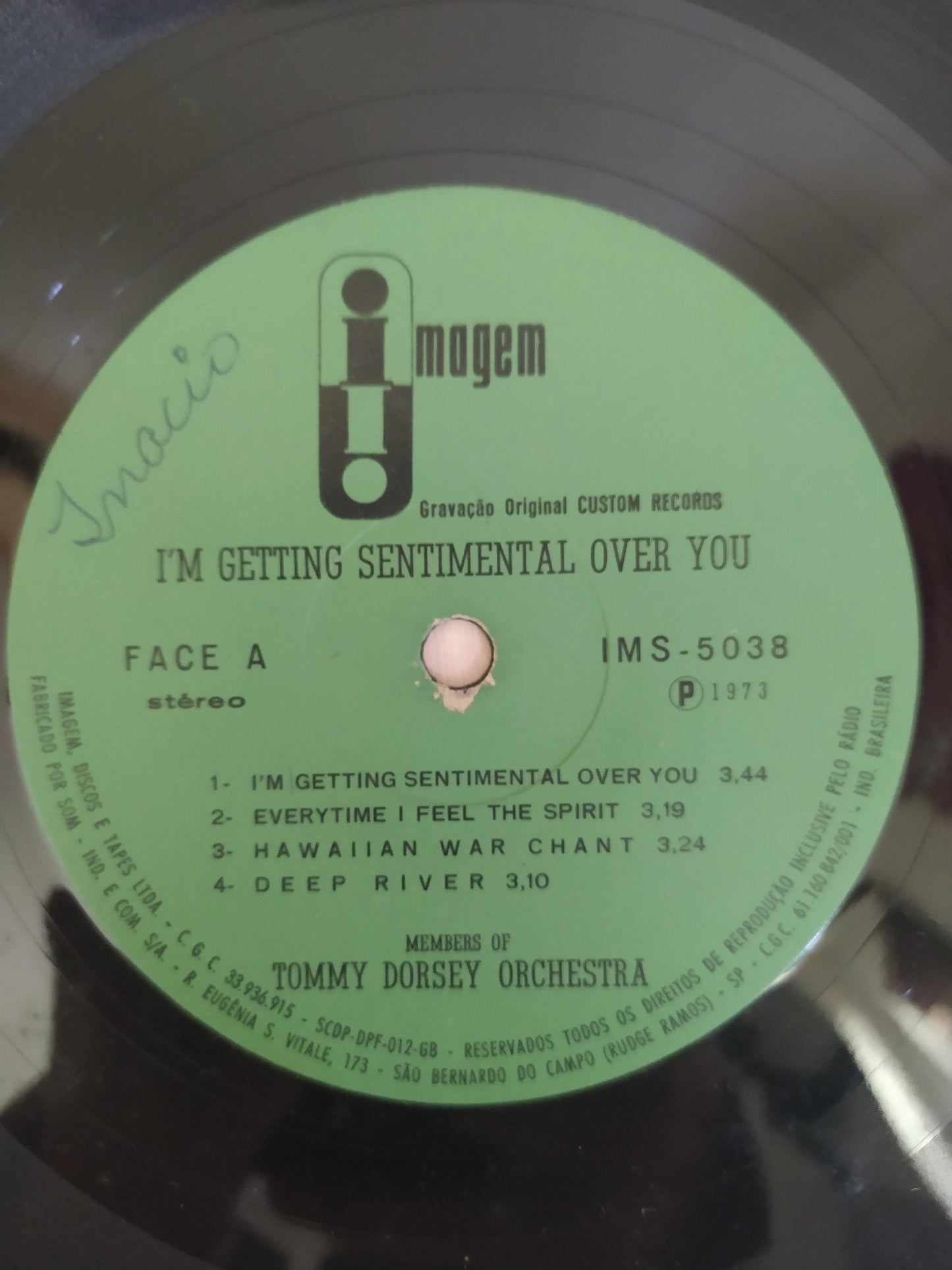 Lp Vinil Tommy Dorsey I'm Getting Sentimental Over You