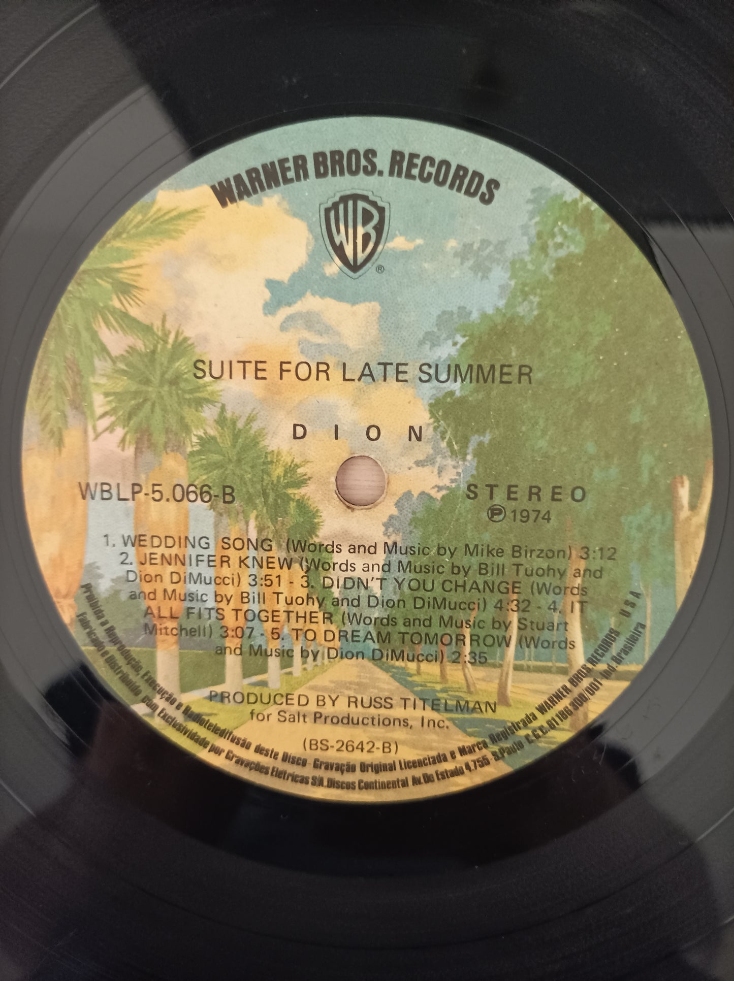 Lp Vinil Dion Suite for late summer