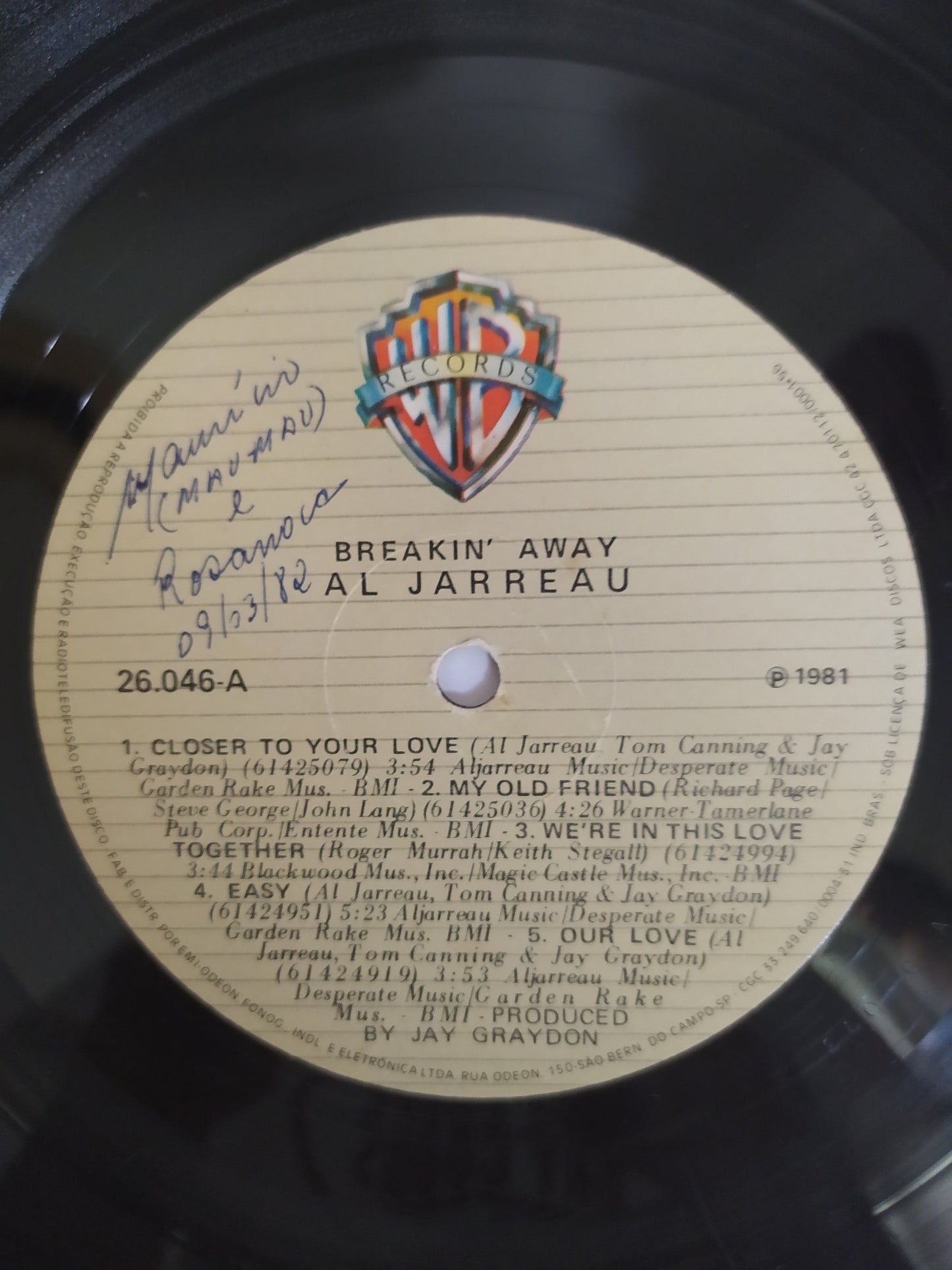 Lp Vinil Al Jarreau Breakin' Away