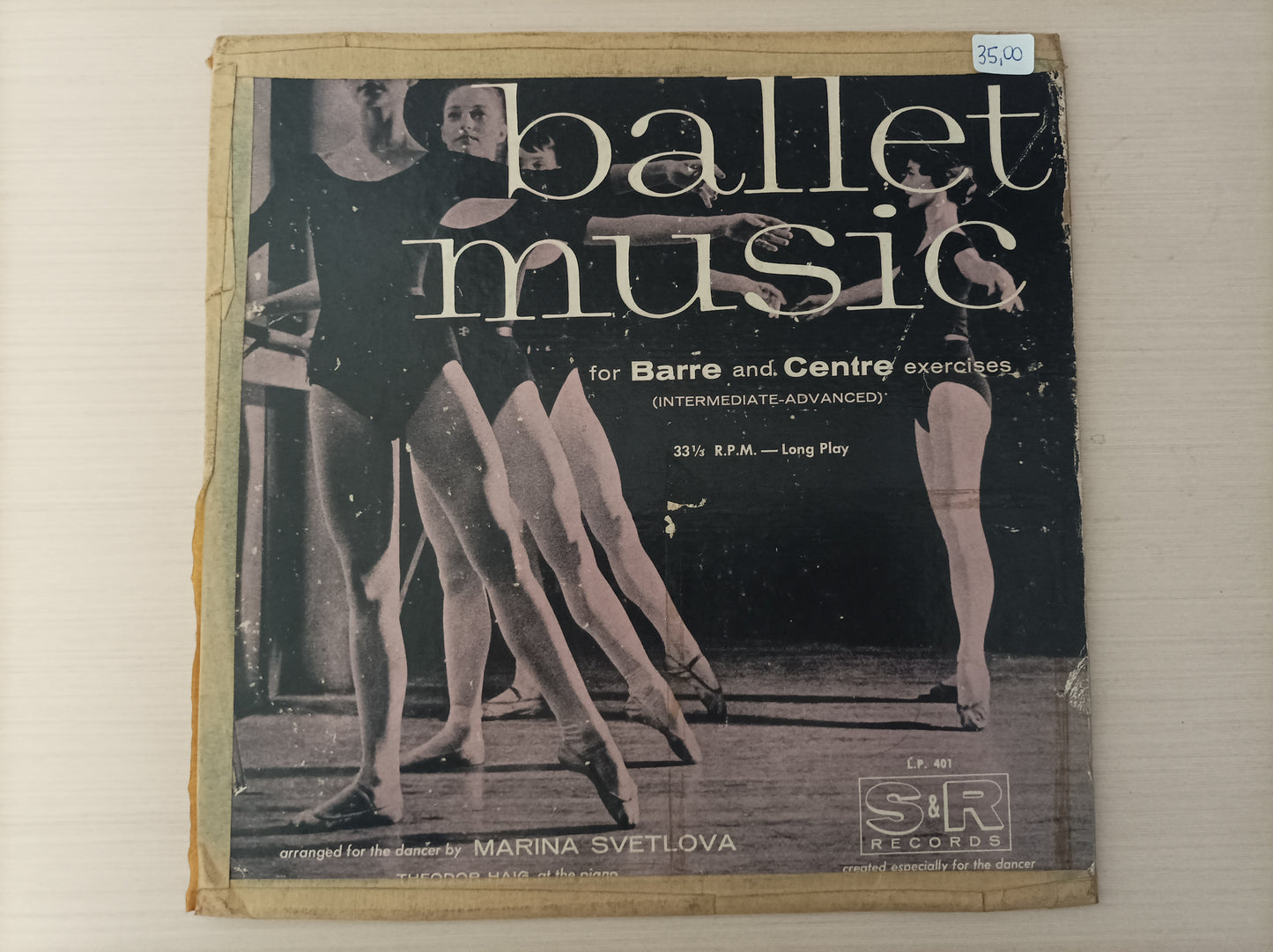 Lp Vinil Ballet Music For barre and centre exercises 10"