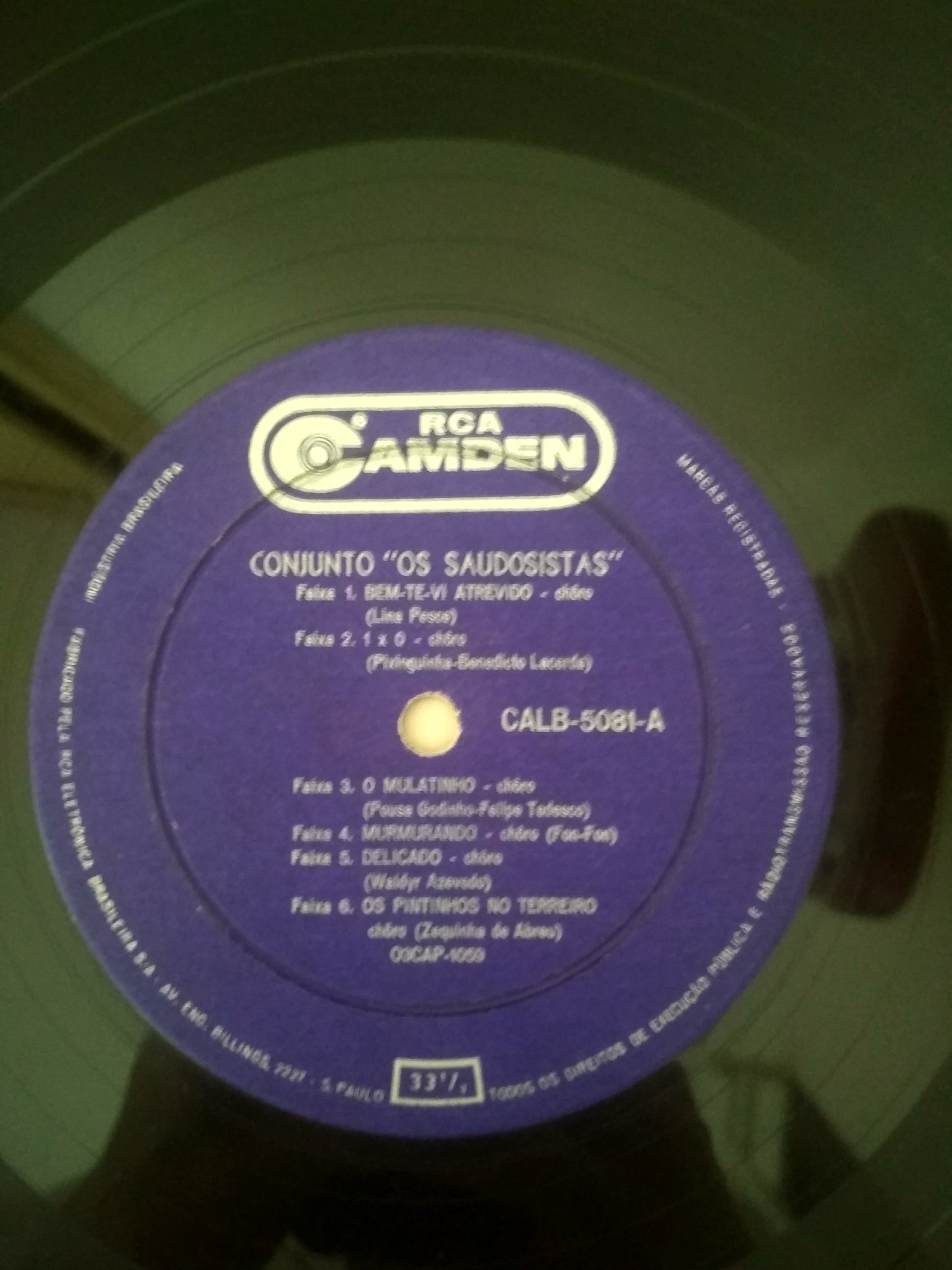 Lp Vinil Os Saudosistas 1963