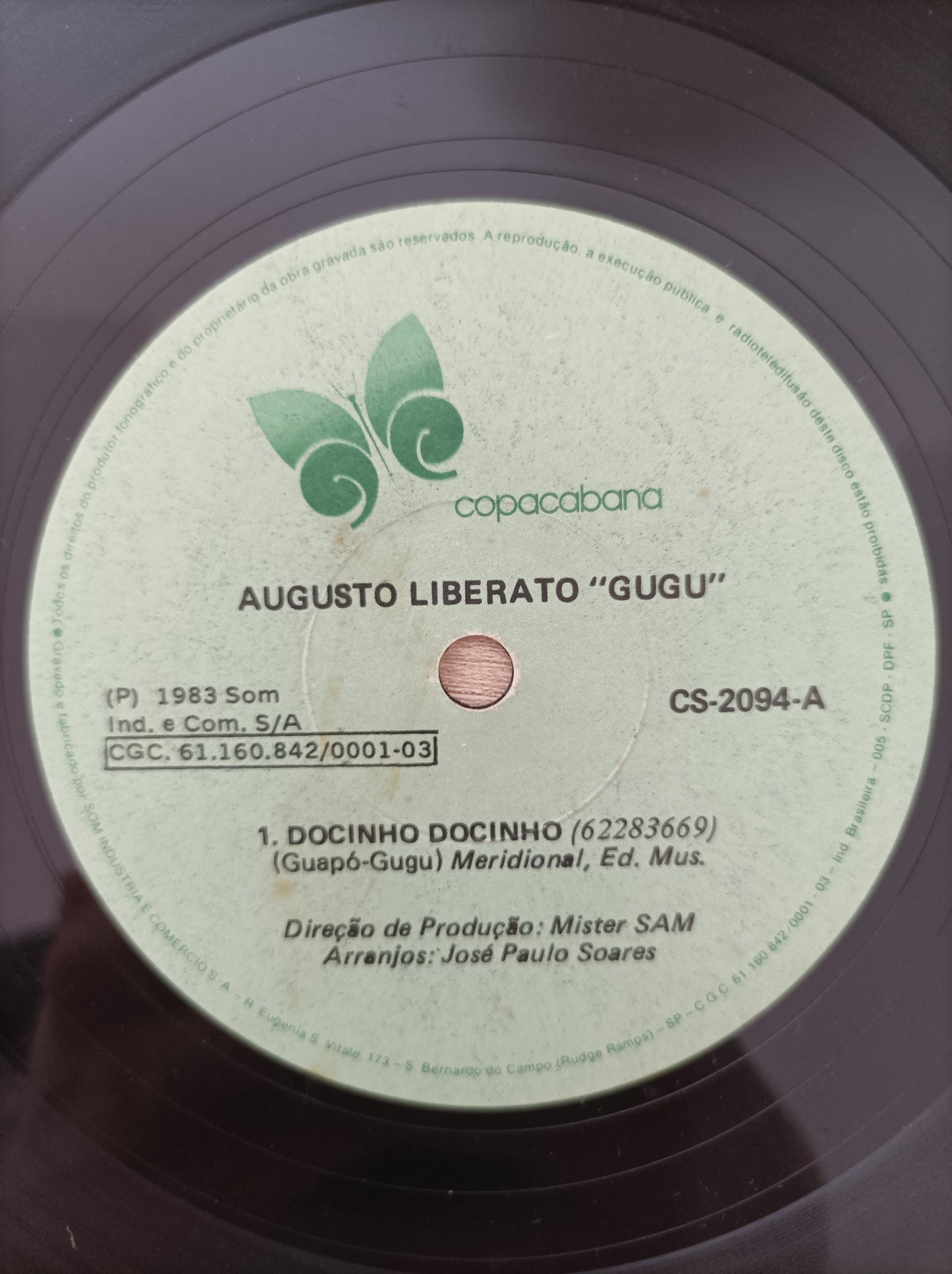 Vinil Compacto Gugu Docinho docinho Vamos sonhar