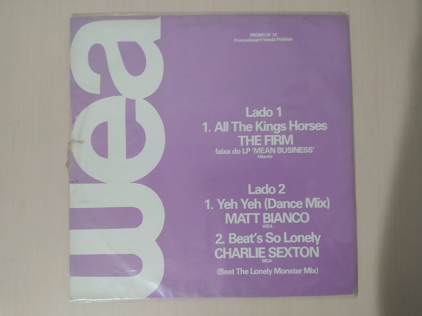 Lp Vinil Wea The Firm All The Kings Horses