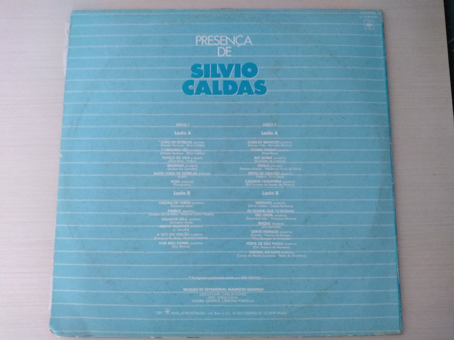 Lp Vinil Silvio Caldas Presença De Duplo Com Encarte