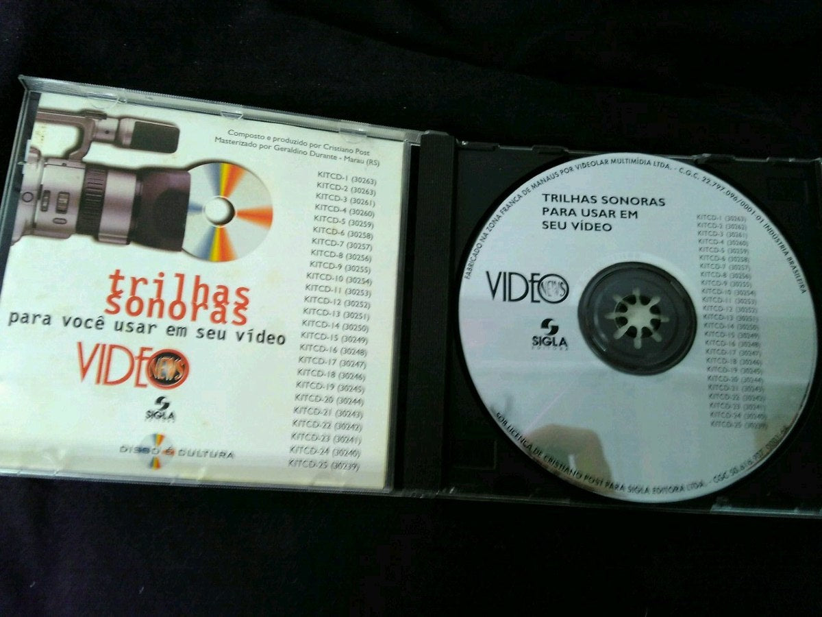 Cd Trilha Sonoras Para Você Usar Em Seu Vídeo