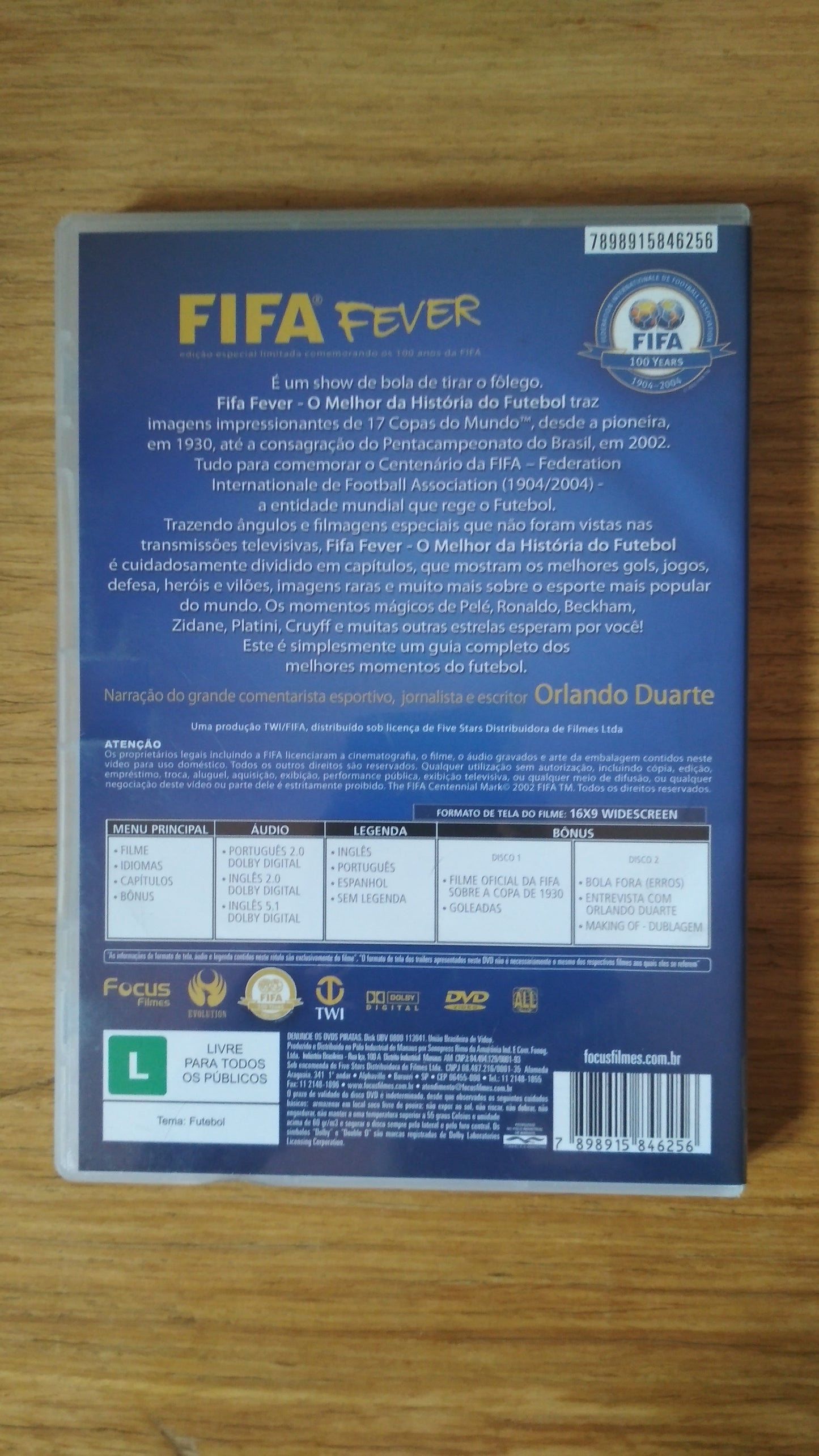 DVD Fifa Fever O Melhor Da História Do Futebol