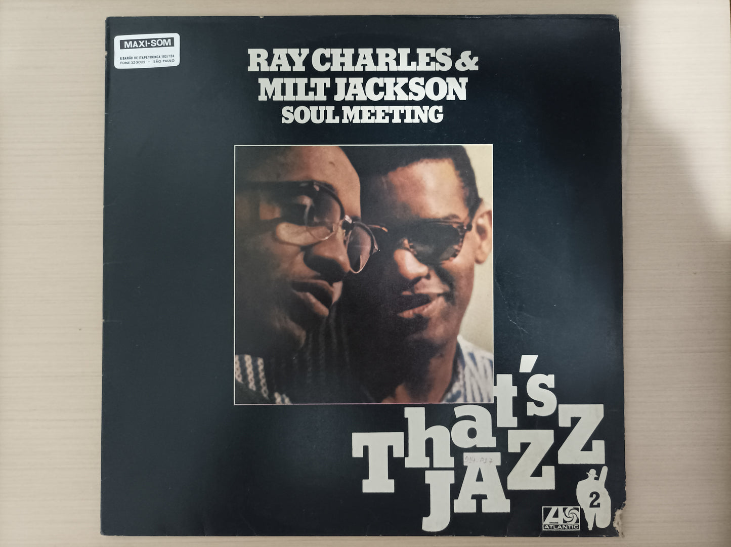Lp Vinil Ray Charles & Milt Jackson Soul Meeting Com encarte