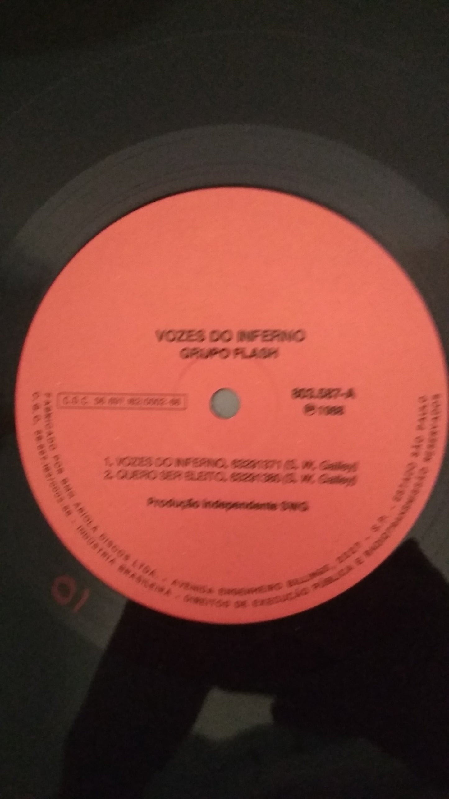 Lp Vinil Flash Grupo Vozes do Inferno