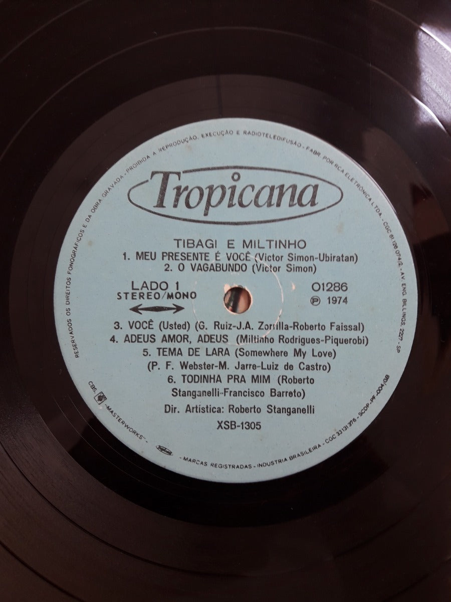 Lp Vinil Tibagi E Miltinho