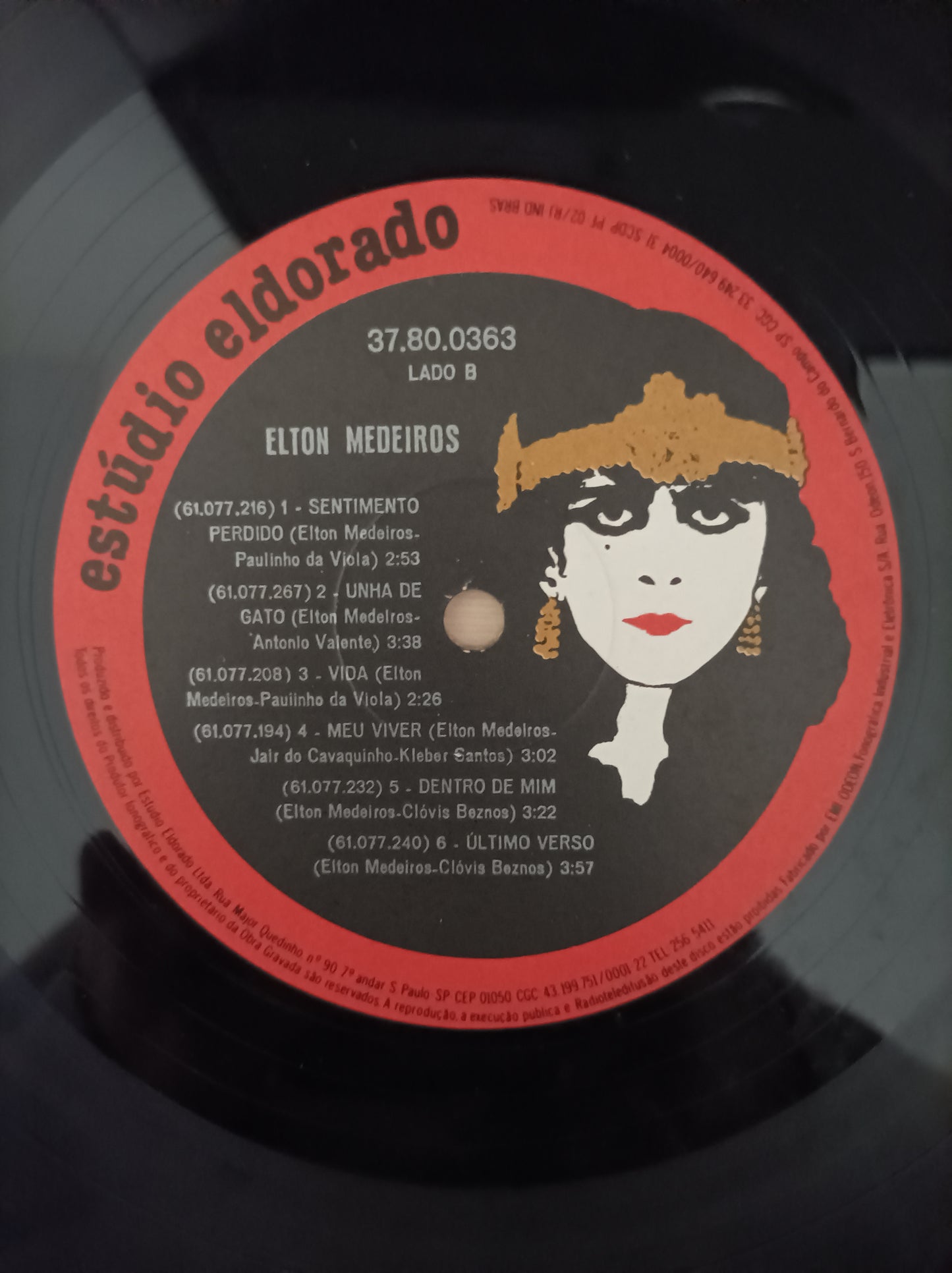 Lp Vinil Elton Medeiros 1980