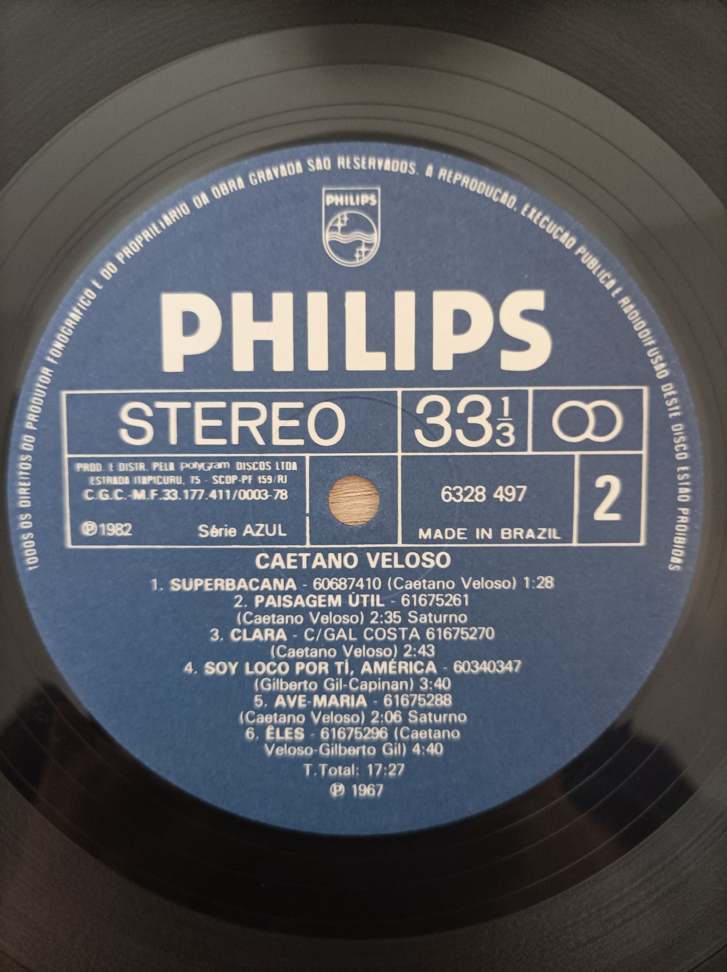 Lp Vinil Caetano Veloso 1967