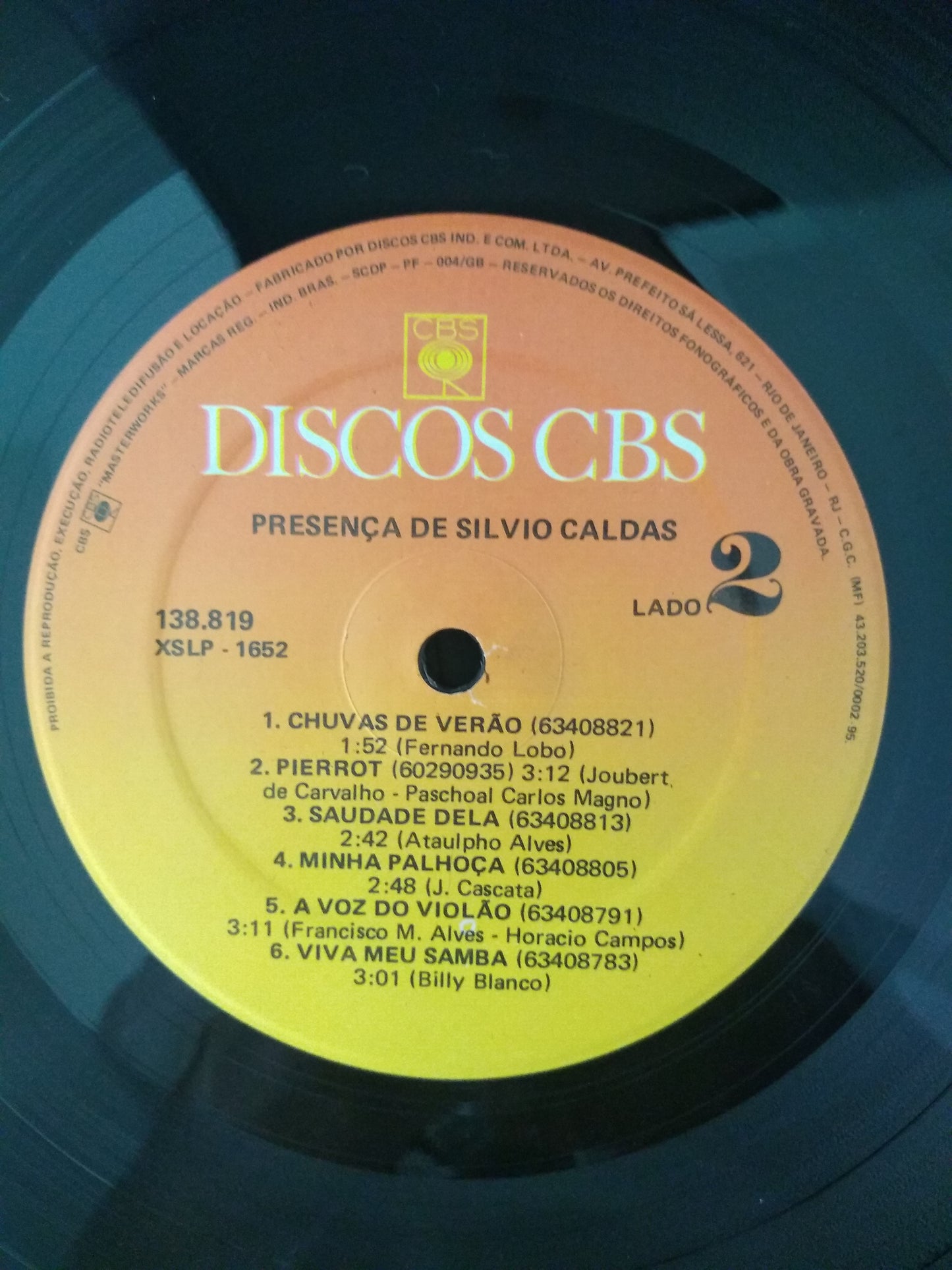 Lp Vinil Silvio Caldas Presença De Duplo Com Encarte