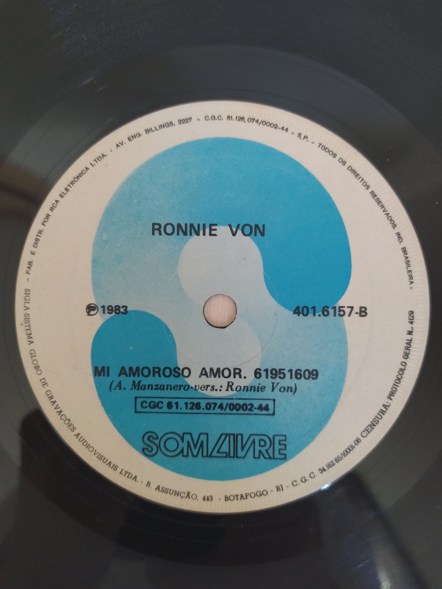 Lp Vinil Compacto Ronnie Von Cachoeira / Um Amoroso Amor