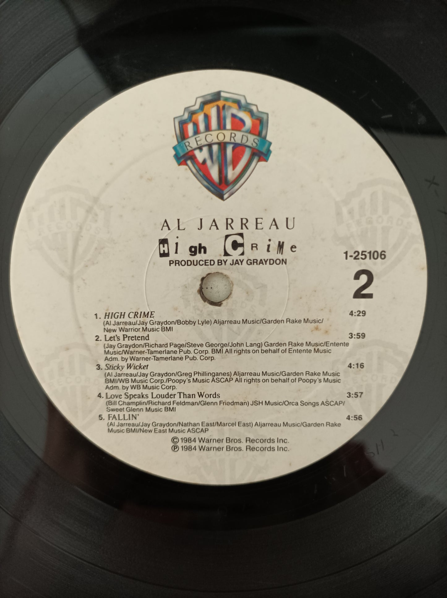 Lp Vinil Al Jarreau High Crime Importado