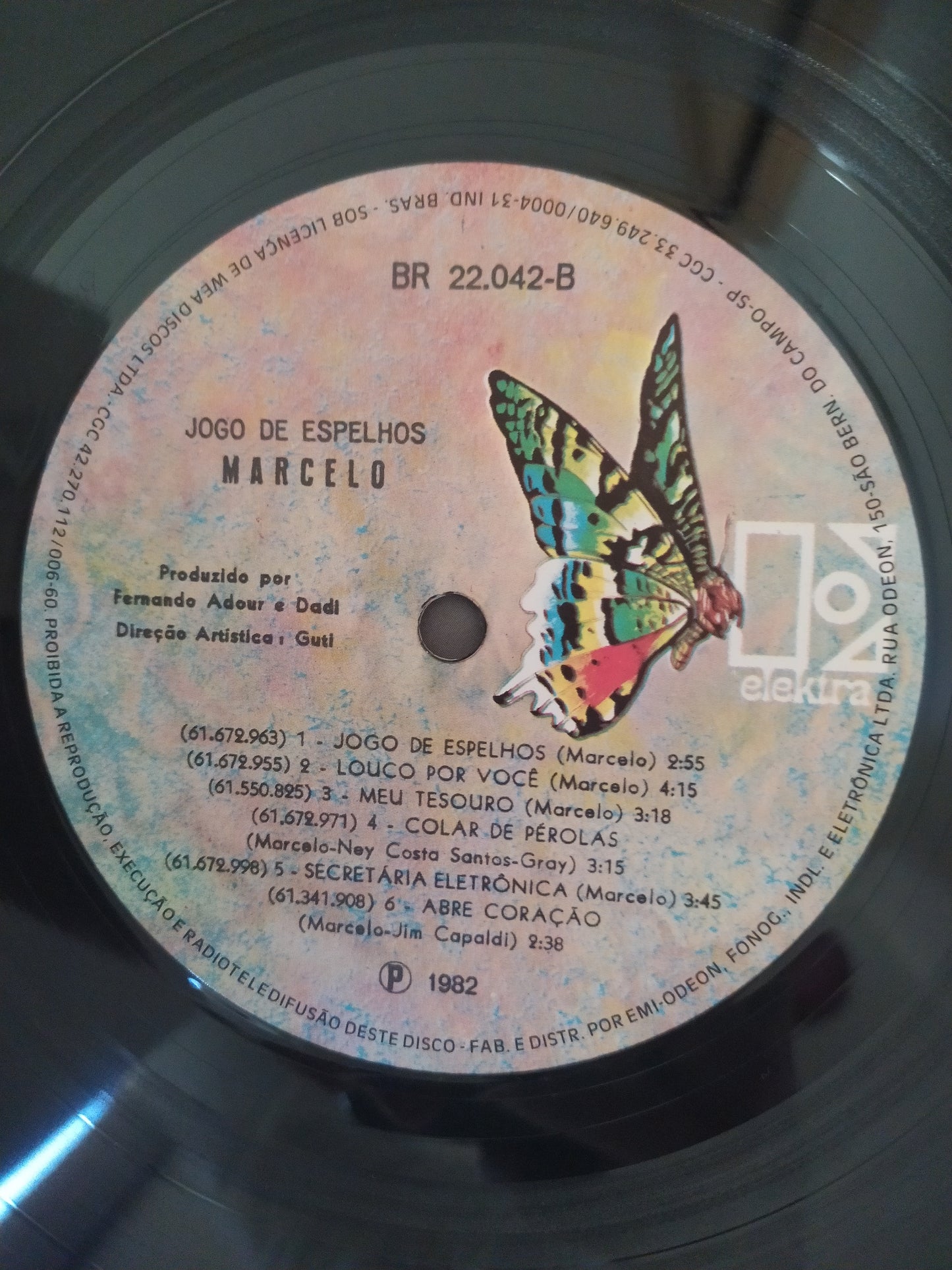 Lp Vinil Marcelo Jogo De Espelhos Com Encarte