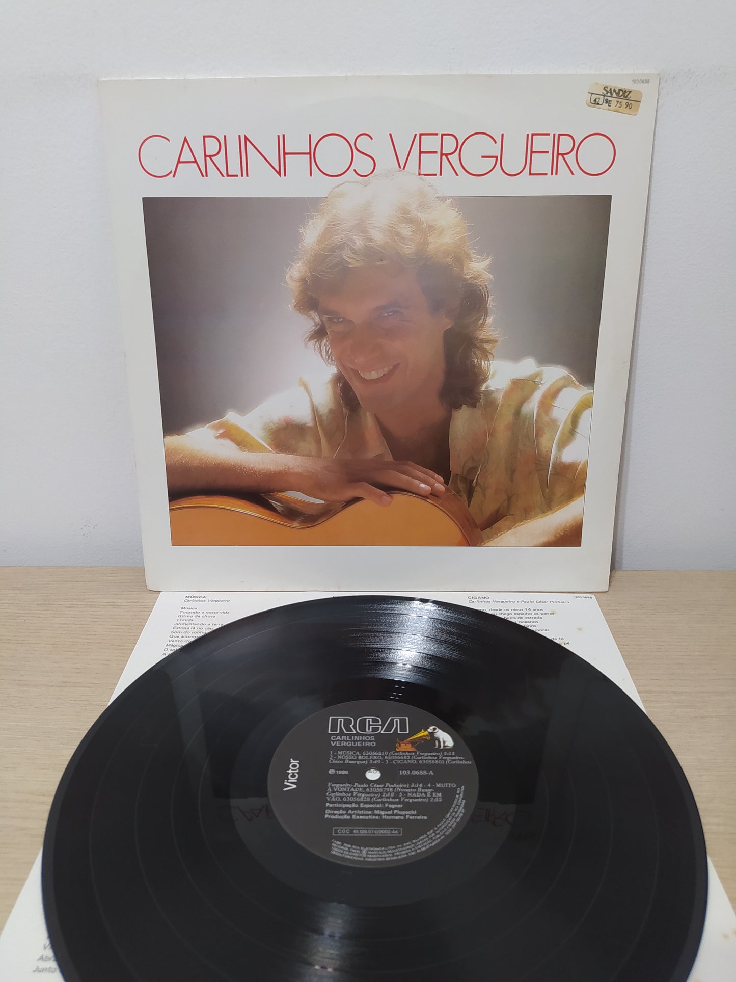 Lp Vinil Carlinhos Vergueiro 1986 Com Encarte