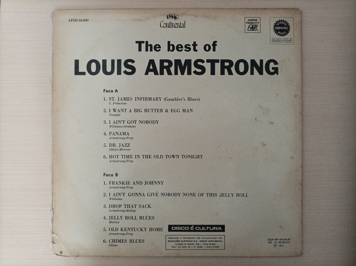 Lp Vinil Louis Armstrong The Best of