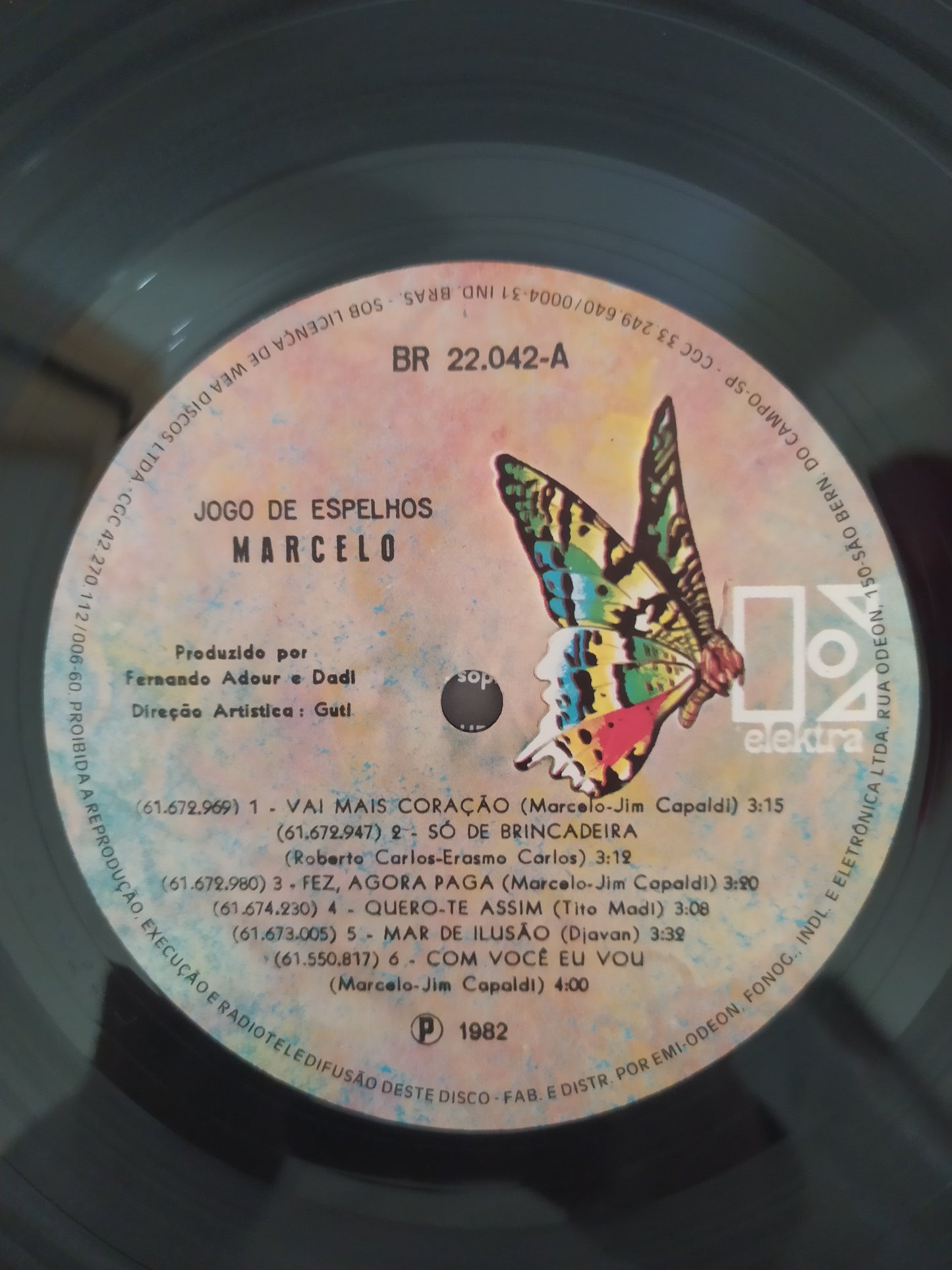 Lp Vinil Marcelo Jogo De Espelhos Com Encarte