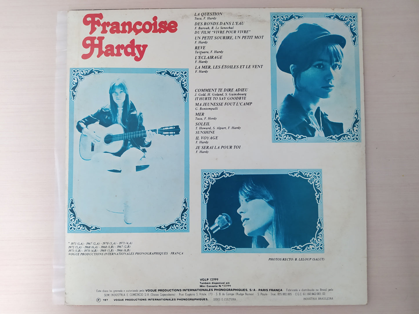 Lp Vinil Françoise Hardy Disque D'or De