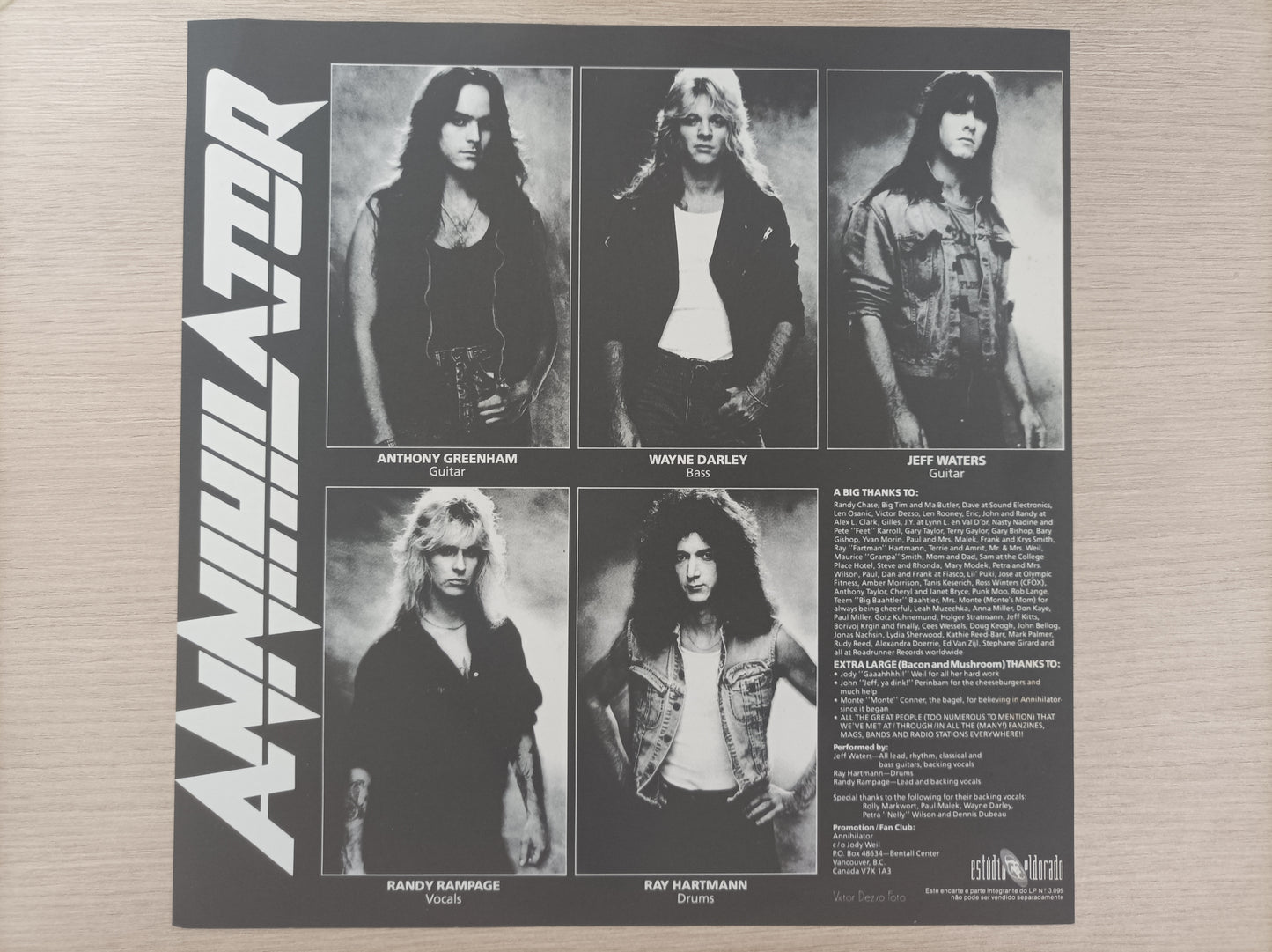 Lp Vinil Annihilator Alice in Hell Com encarte