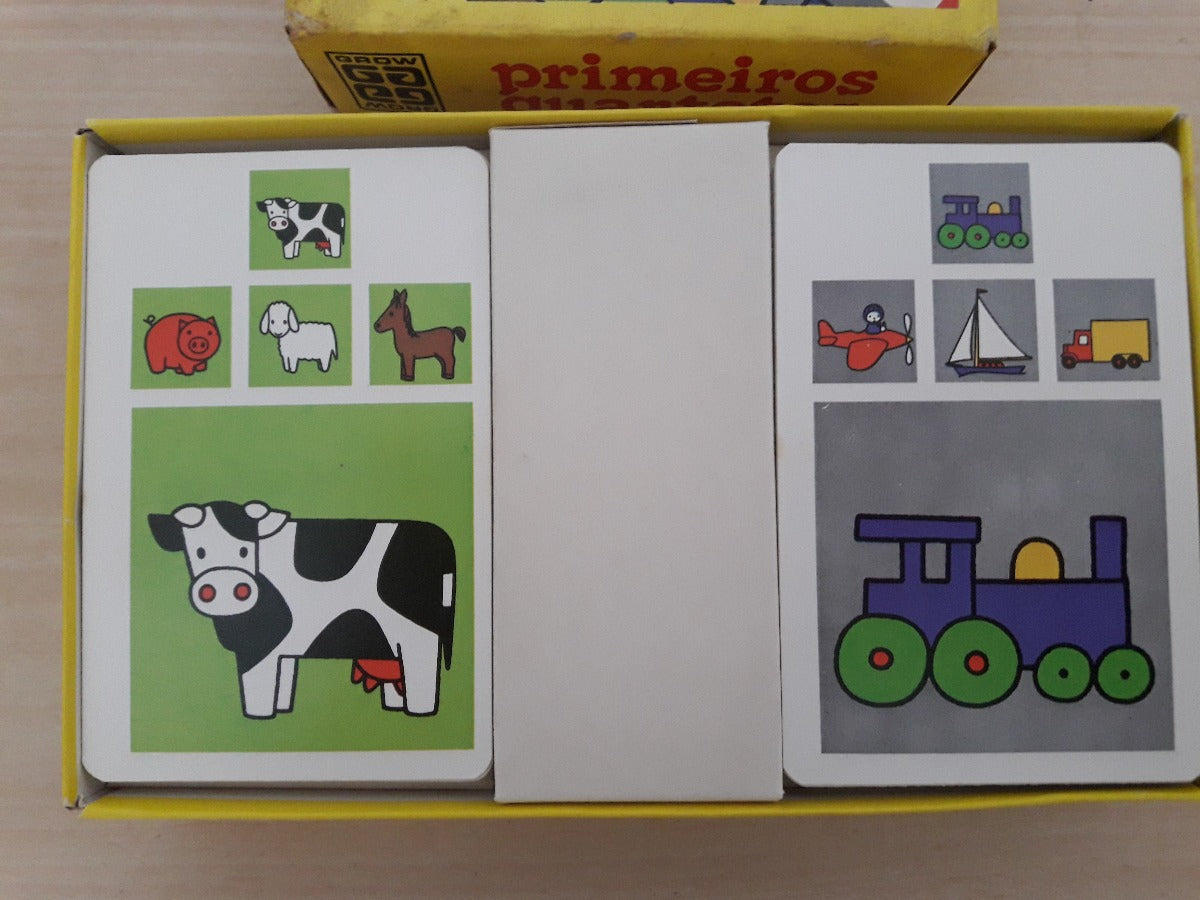 Antigo Jogo De Cartas Grow Primeiros Quartetos