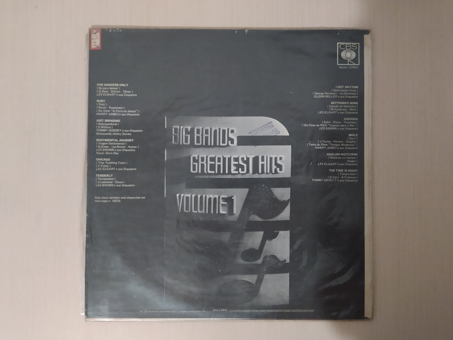 Lp Vinil Big Bands Greatest Hits Volume 1
