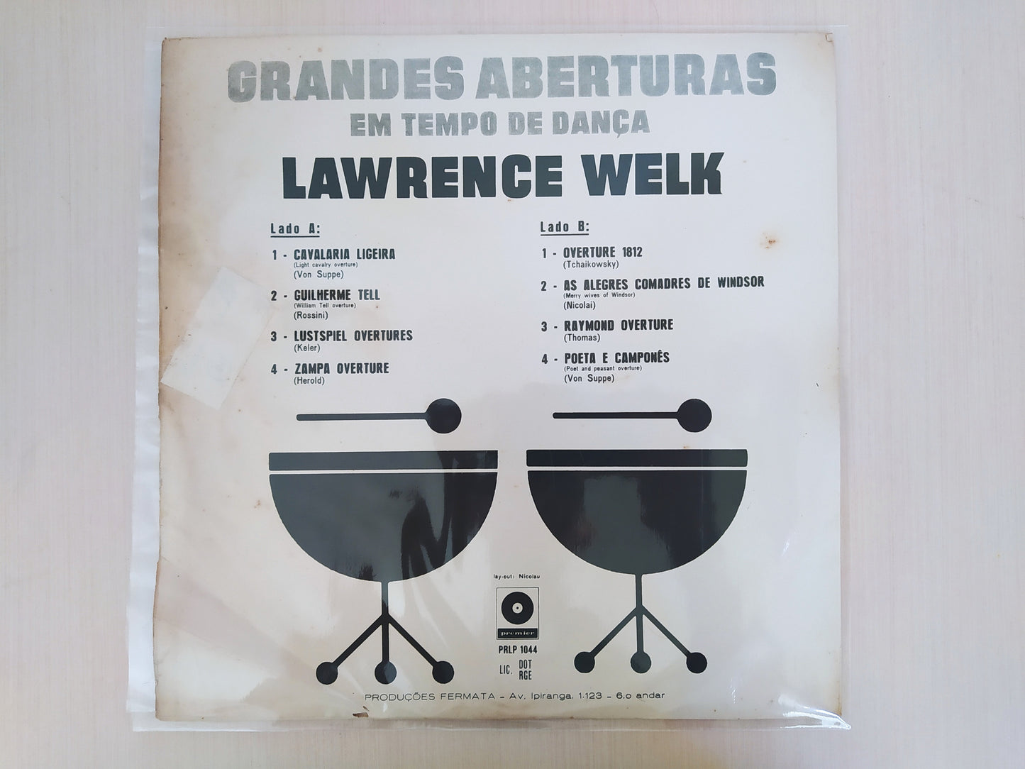 Lp Vinil Lawrence Welk Grandes Aberturas Em Tempo De Dança